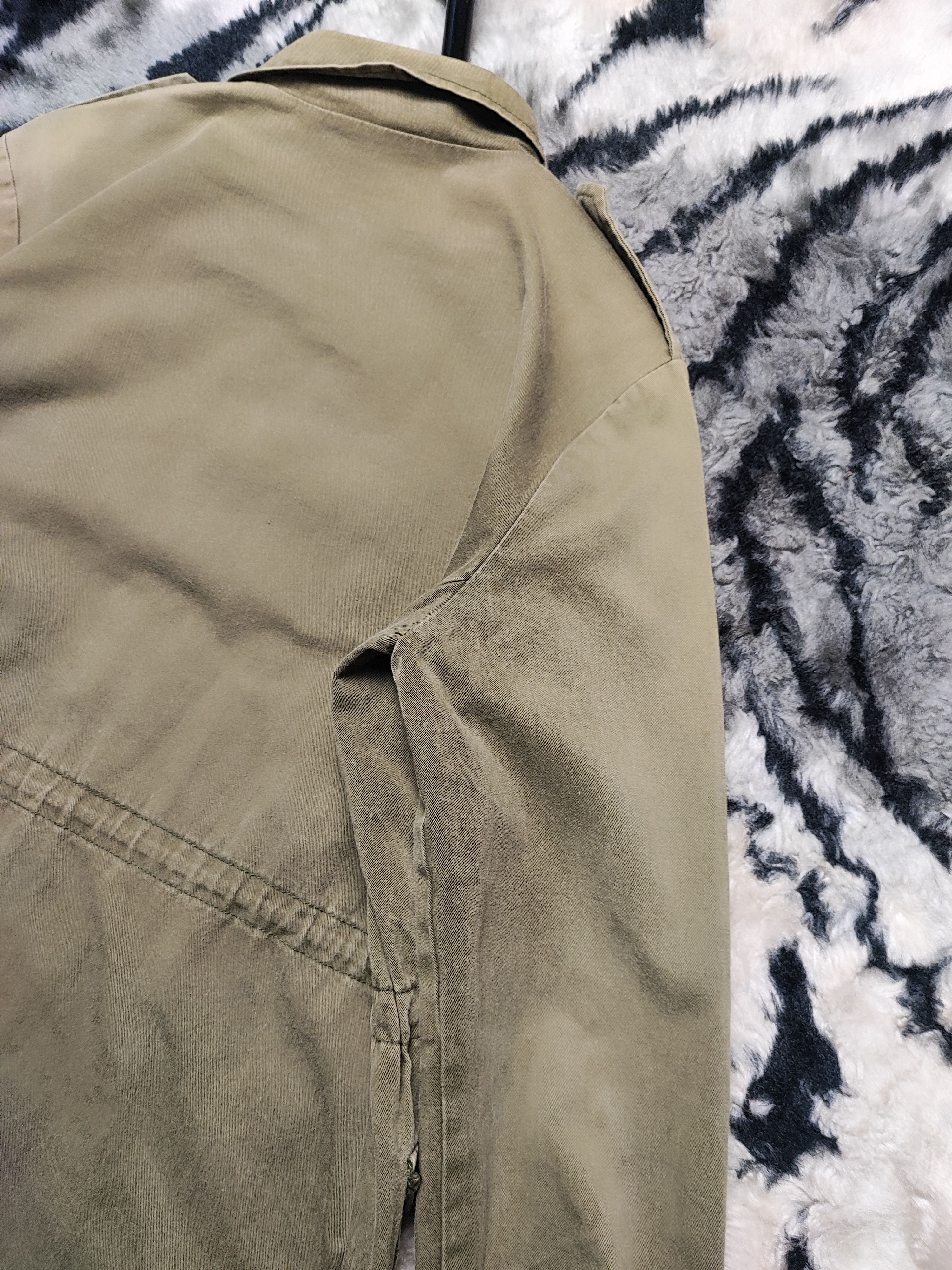 Vintage Vintage Faded Olive Military Field Jacket Utility Coat Size US M / EU 48-50 / 2 - 11 Thumbnail