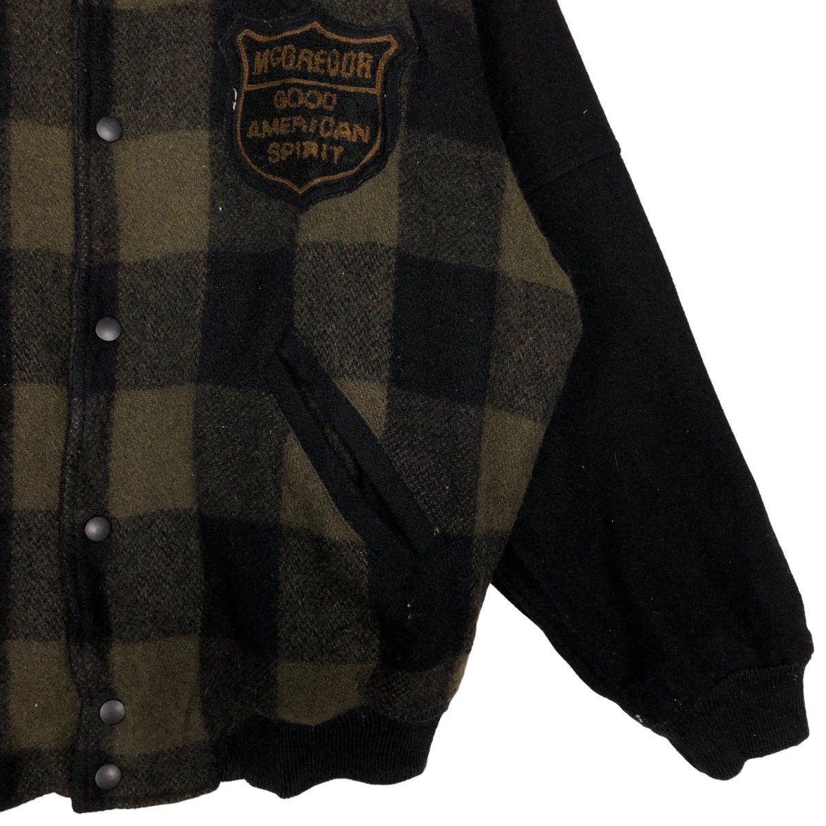 Japanese Brand 🔥Vtg Wool Herringbone Bomber Jacket Mc Gregor USA Size US L / EU 52-54 / 3 - 5 Thumbnail