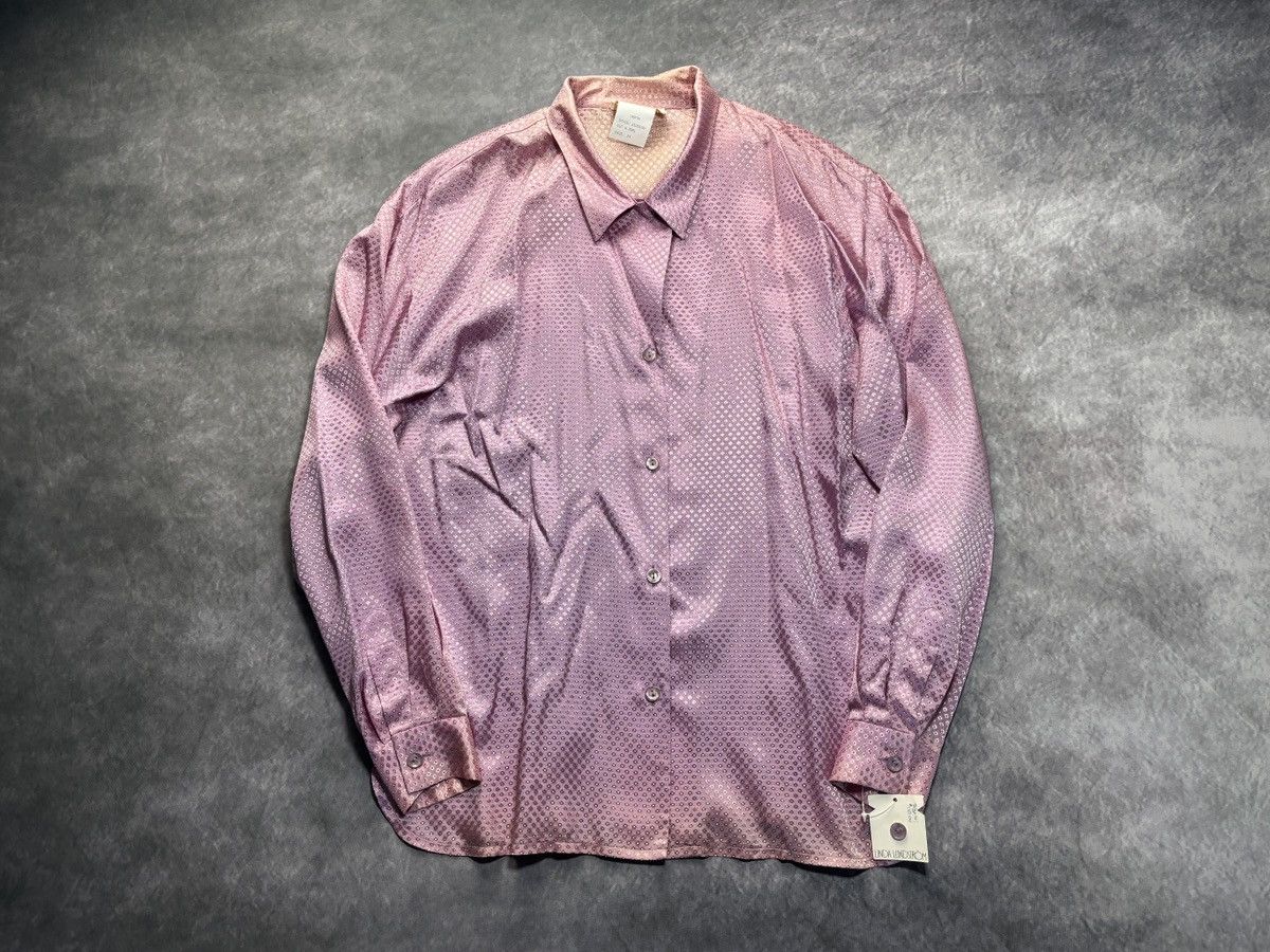 Vintage 1980s Linda Lundstrum Shirt Vintage Ombre Gradient Disco 70s Size US S / EU 44-46 / 1 - 18 Thumbnail