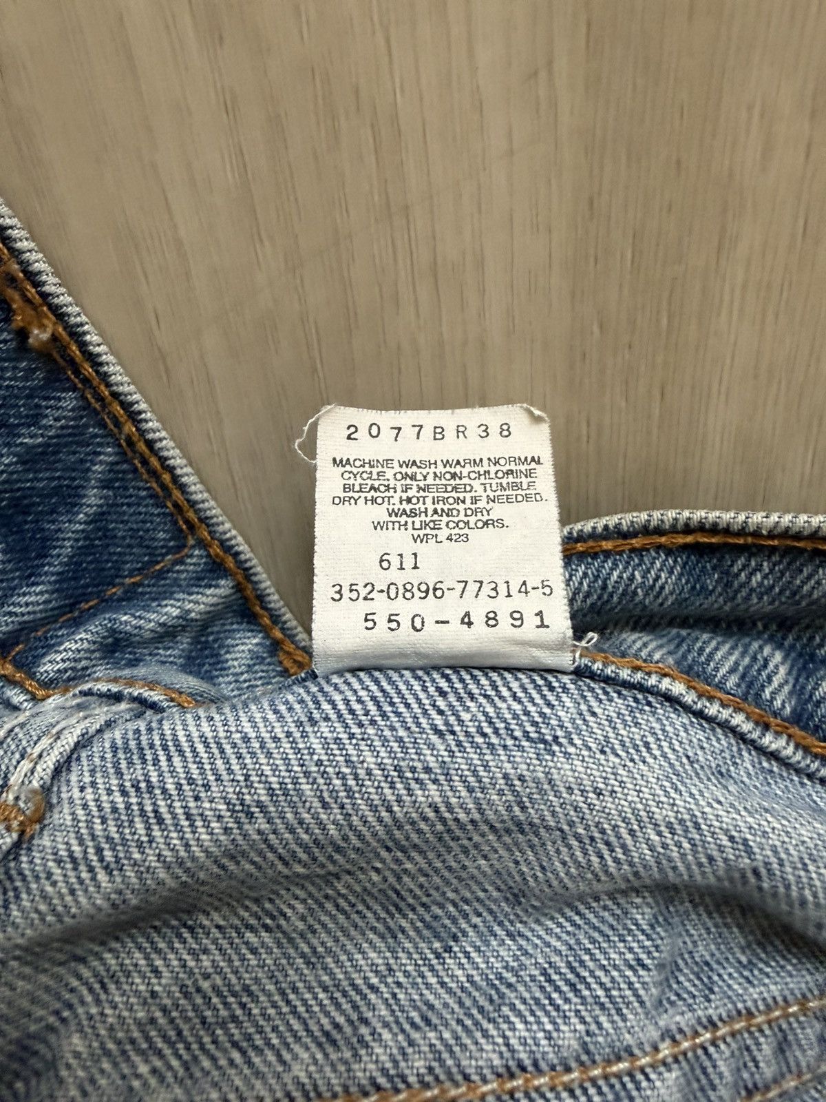 Levi's Vintage 90s Levis 550 Made In USA 40x34 *40x33 Size US 40 / EU 56 - 8 Thumbnail