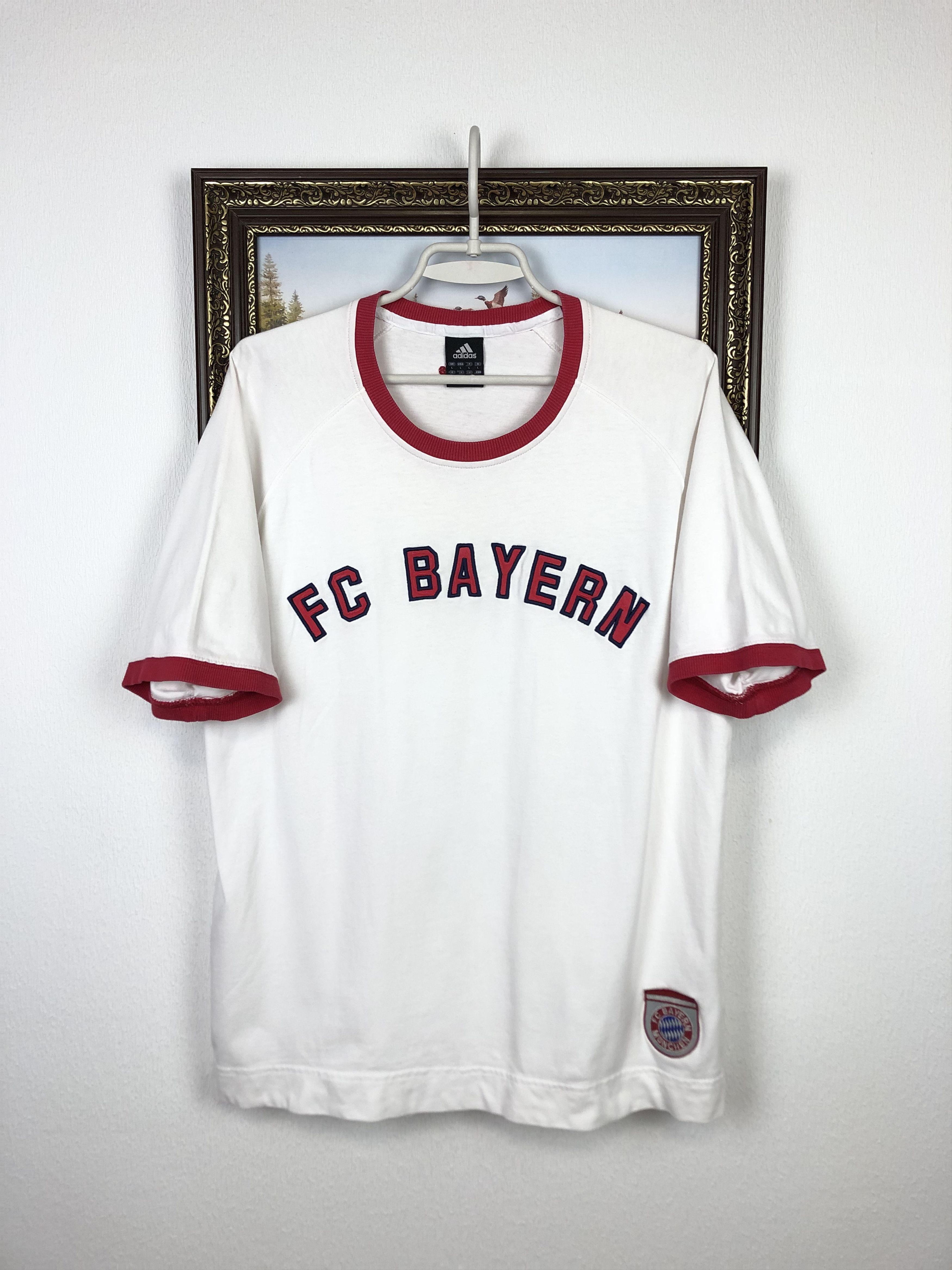 Adidas Vintage Adidas Bayern Munich Football Shirt Soccer Tee Rare Size US L / EU 52-54 / 3 - 1 Thumbnail