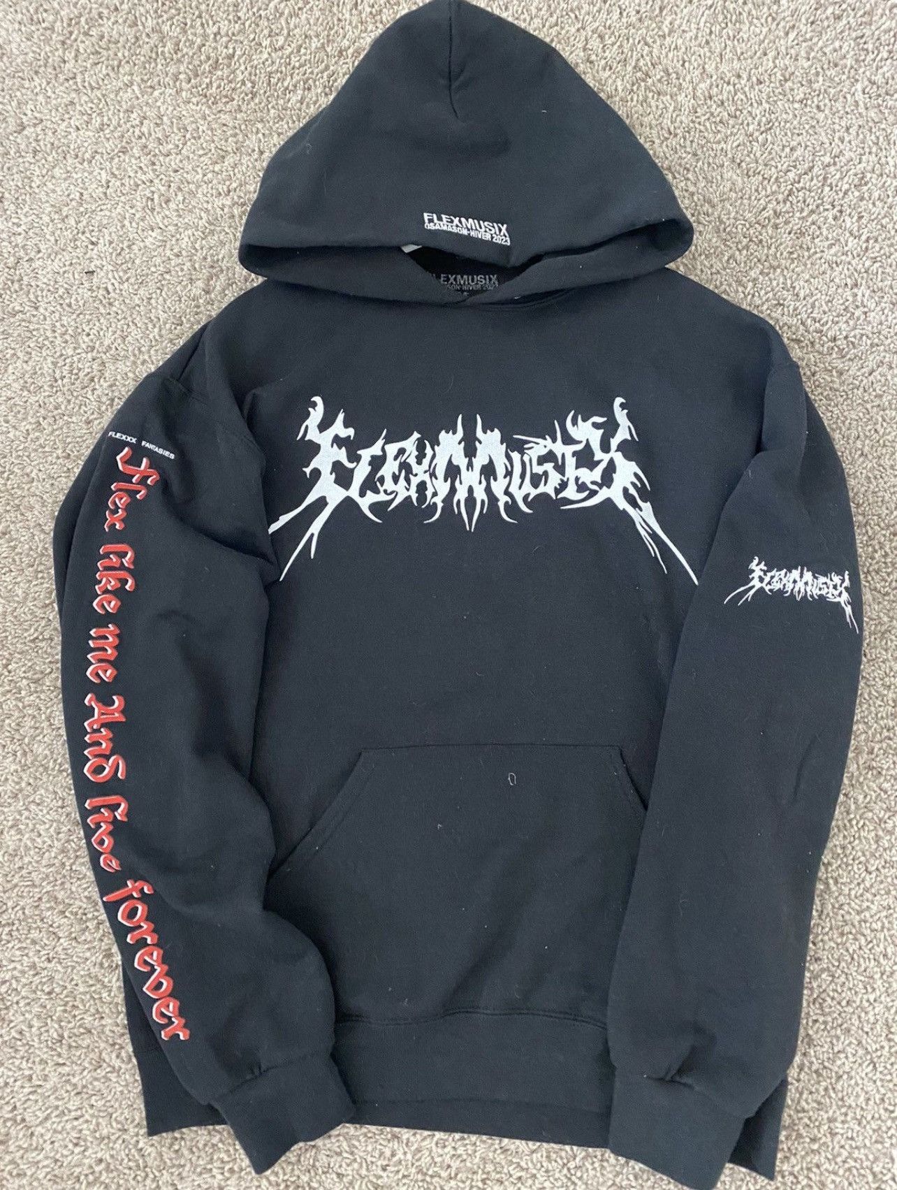 トップス osamason hoodie merch Osamason Flex Musix Tour Merch Hoodie Good Music Merchandise