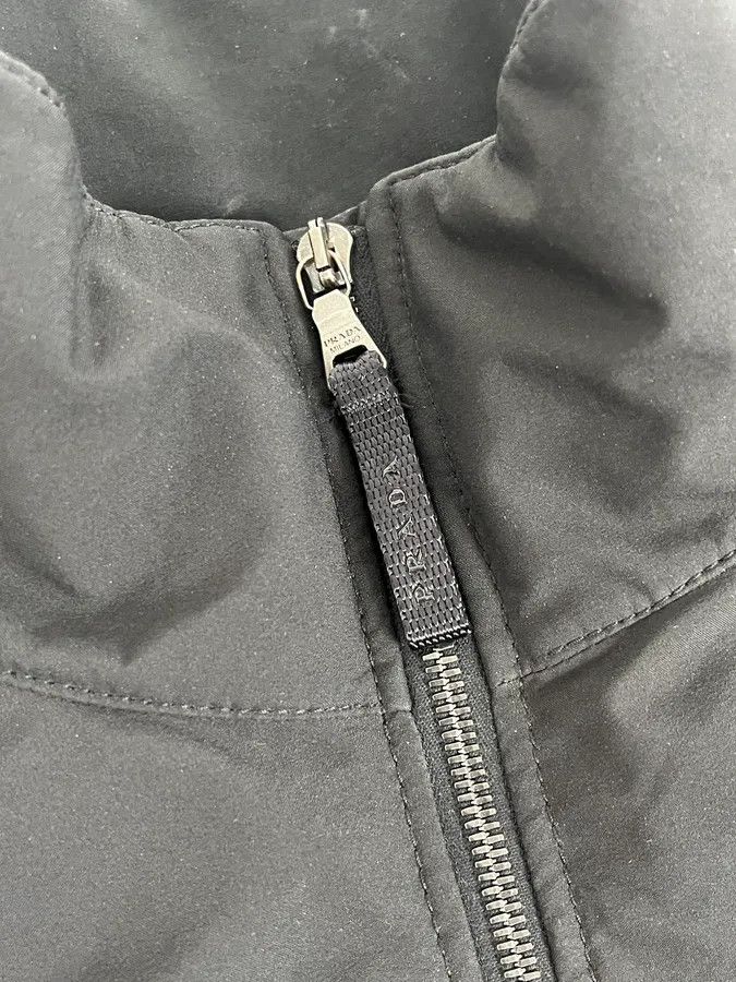 Prada AW2007 Prada Black Nylon Long Windbreaker Jacket Size US L / EU 52-54 / 3 - 8 Thumbnail