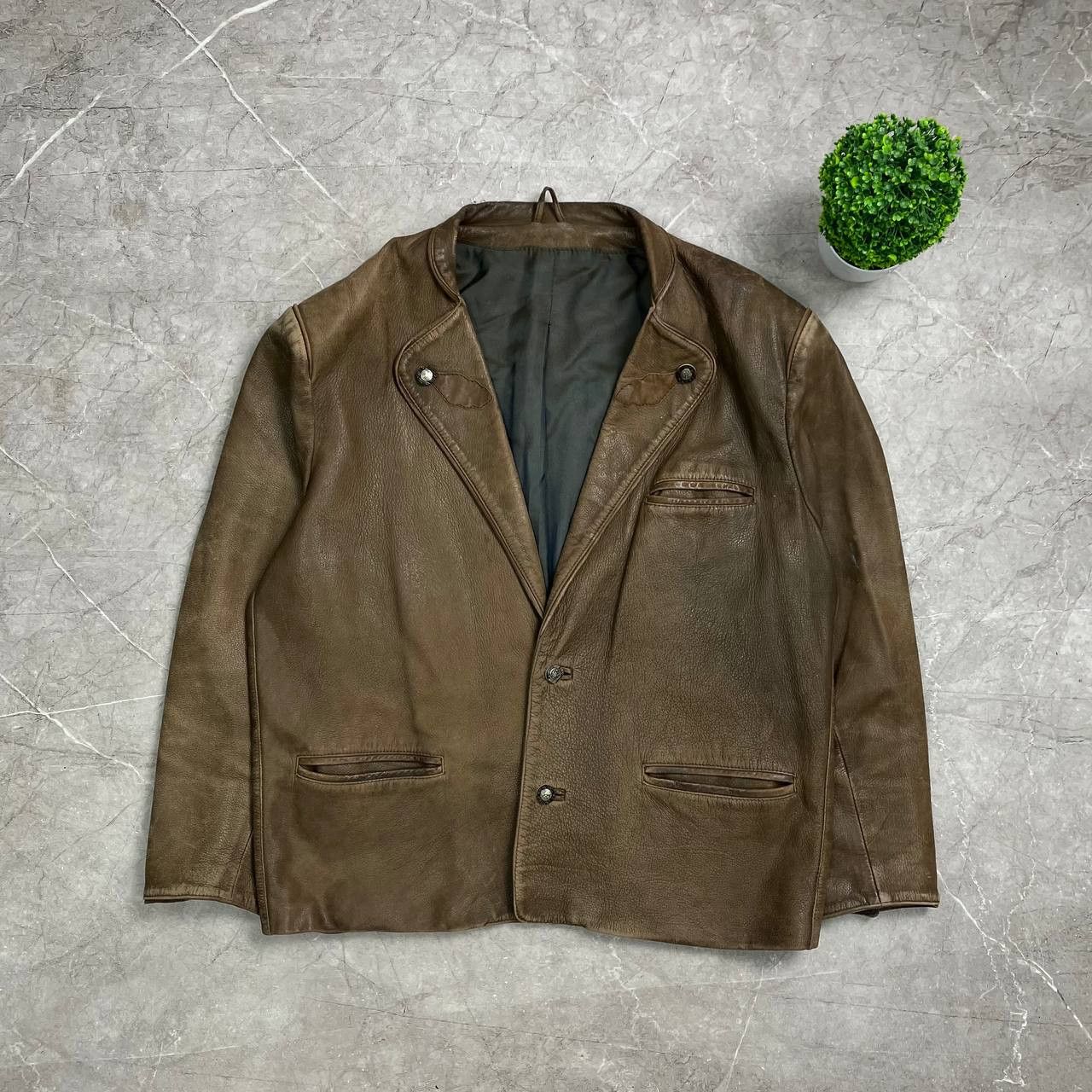 Japanese Brand Vintage Y2K Avant Gard Leather Jacket Opium Rare 90s Casual Size US XL / EU 56 / 4 - 1 Thumbnail