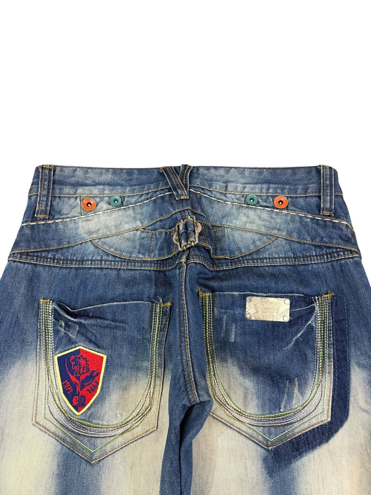 Japanese Brand Vintage Japanese Buckle Back Suspenders Rusty Loose Jeans Size US 30 / EU 46 - 8 Thumbnail
