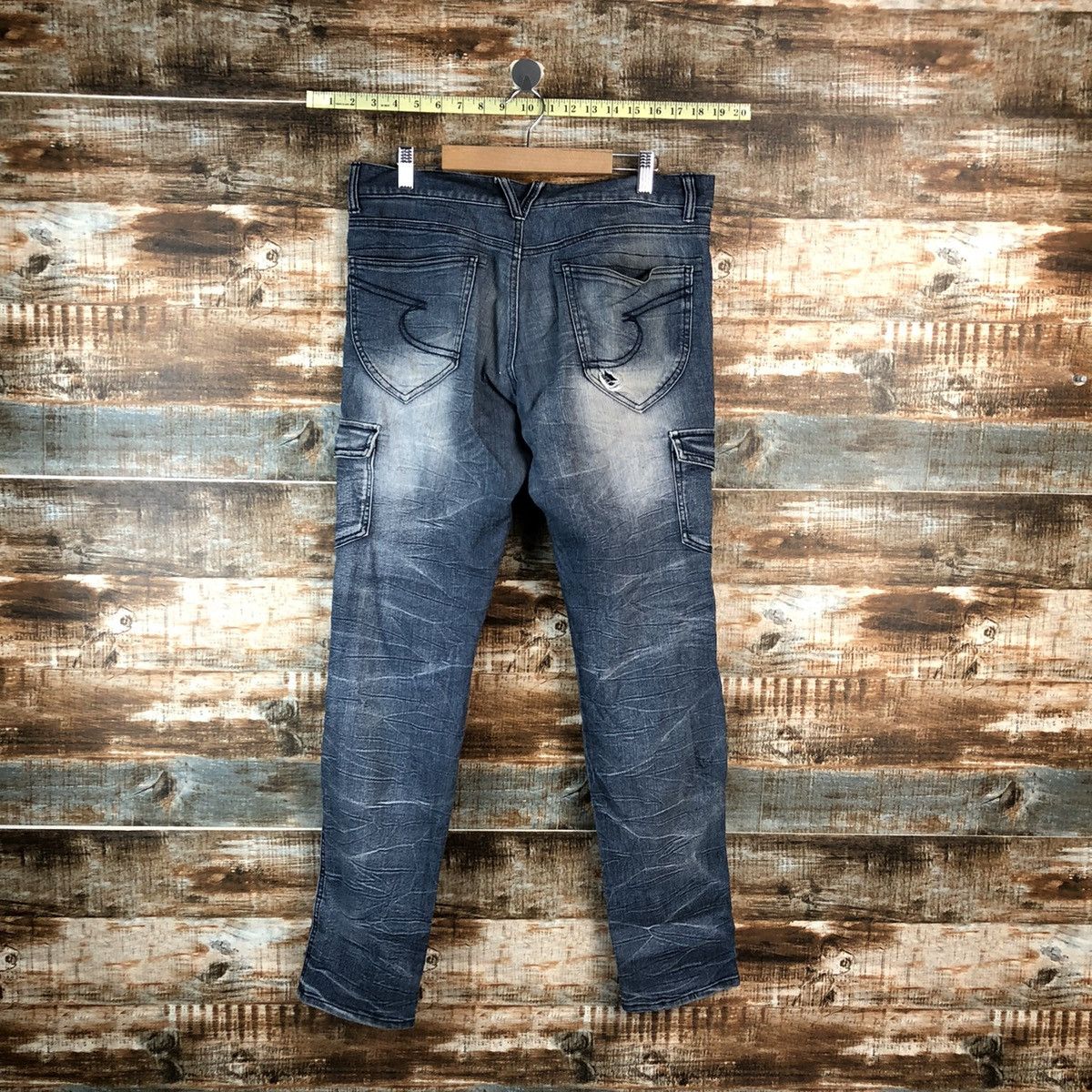 semanticdesign Semantic Design Blue Multipocket denim Pants #A2169 Size US 32 / EU 48 - 15 Thumbnail