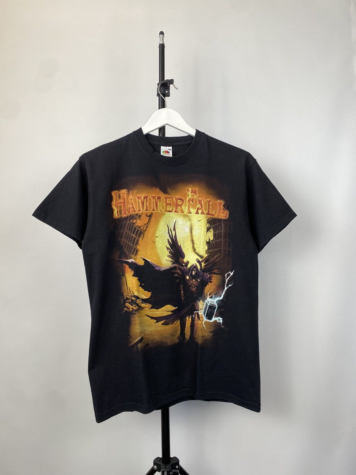 Band Tees × Vintage Vintage 2000s HAMMERFALL No Sacrifice, No Victory Tee Size US L / EU 52-54 / 3 - 1 Thumbnail
