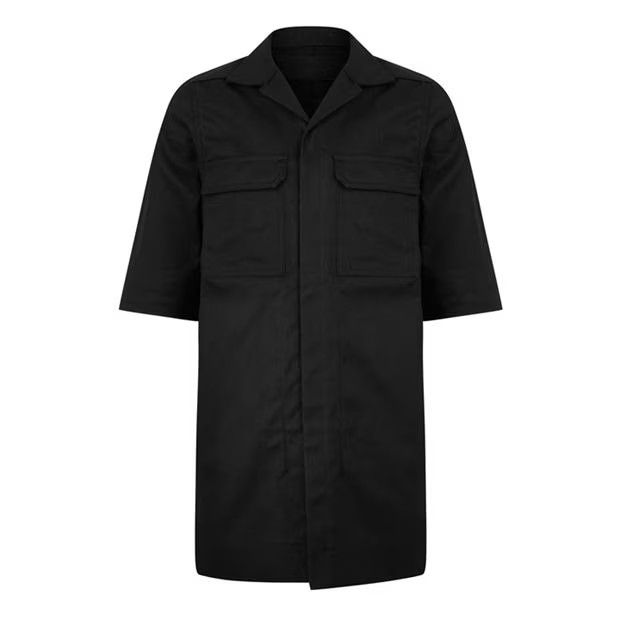 Rick Owens o1g2r1mq0624 Magnum Shirts in Black Size US XL / EU 56 / 4 - 1 Thumbnail