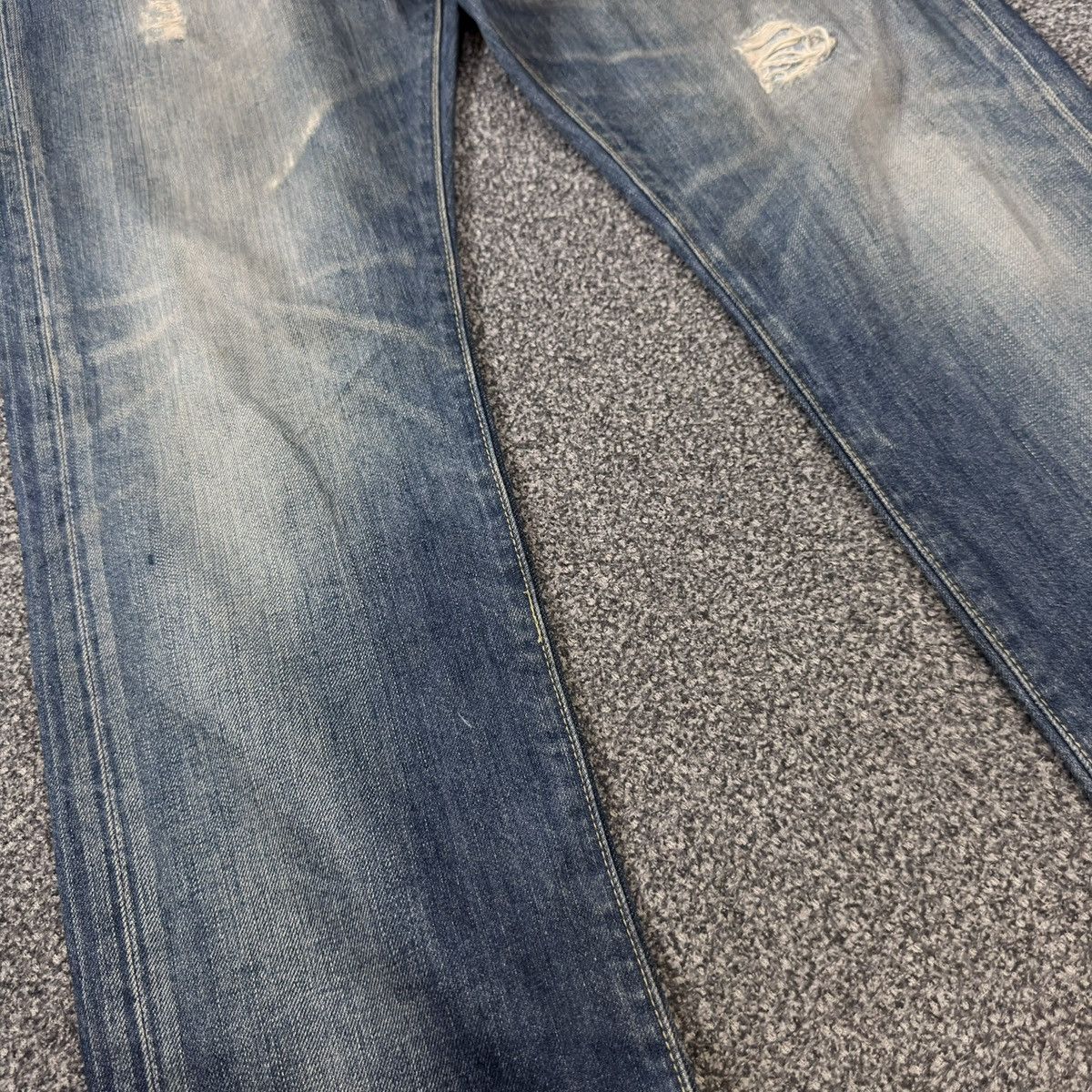 14th Addiction Archive ‼️ Japanese Seditionaries Stooge Distressed Denim Size US 35 - 5 Thumbnail
