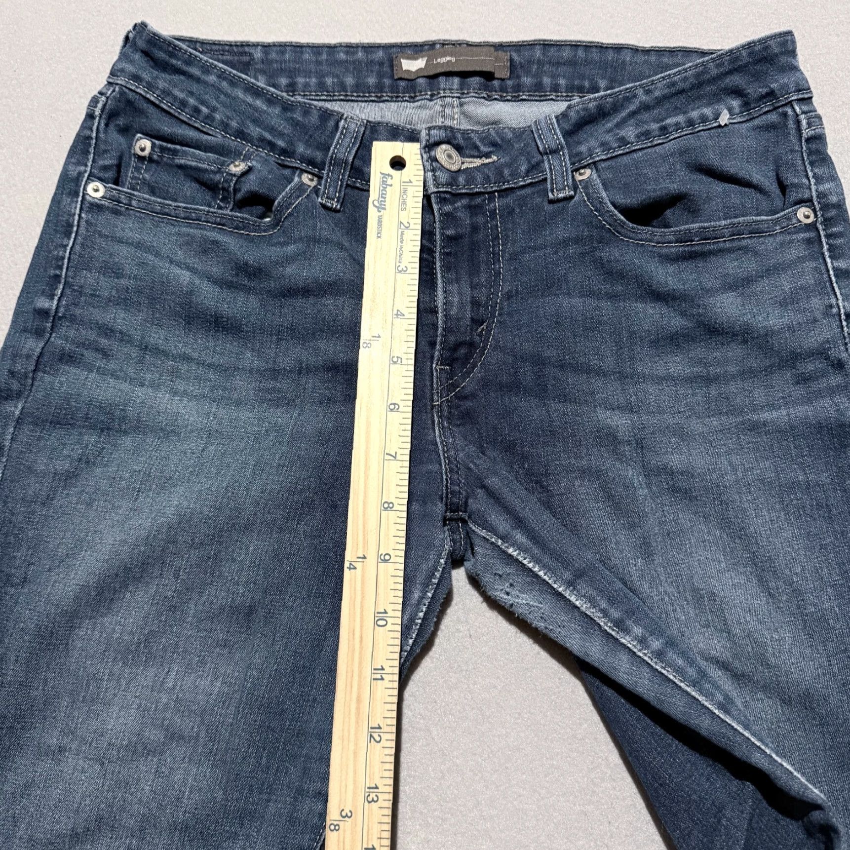 Levi's Levi’s Jeans Skinny Women Blue Low-Rise Slim-Fit Distressed Zip Fly 30x32 Size 32" / US 10 / IT 46 - 4 Thumbnail