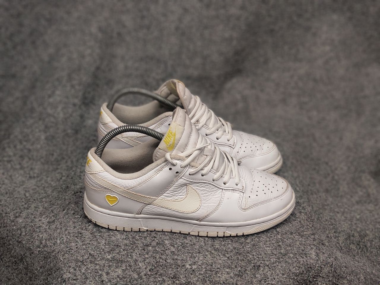 Nike Dunk Low Valentines Yellow Heart Sneakers Vintage Shoes