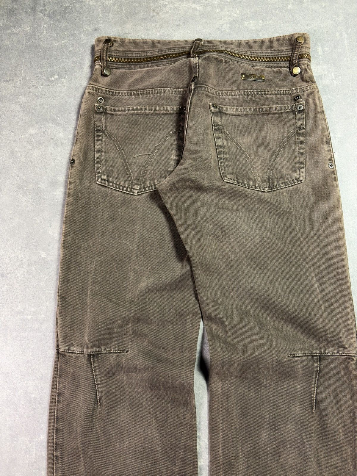 Dolce & Gabbana D&G Dolce & Gabbana Heavy Double Waisted Zipper Denim 33 Size US 33 - 11 Thumbnail