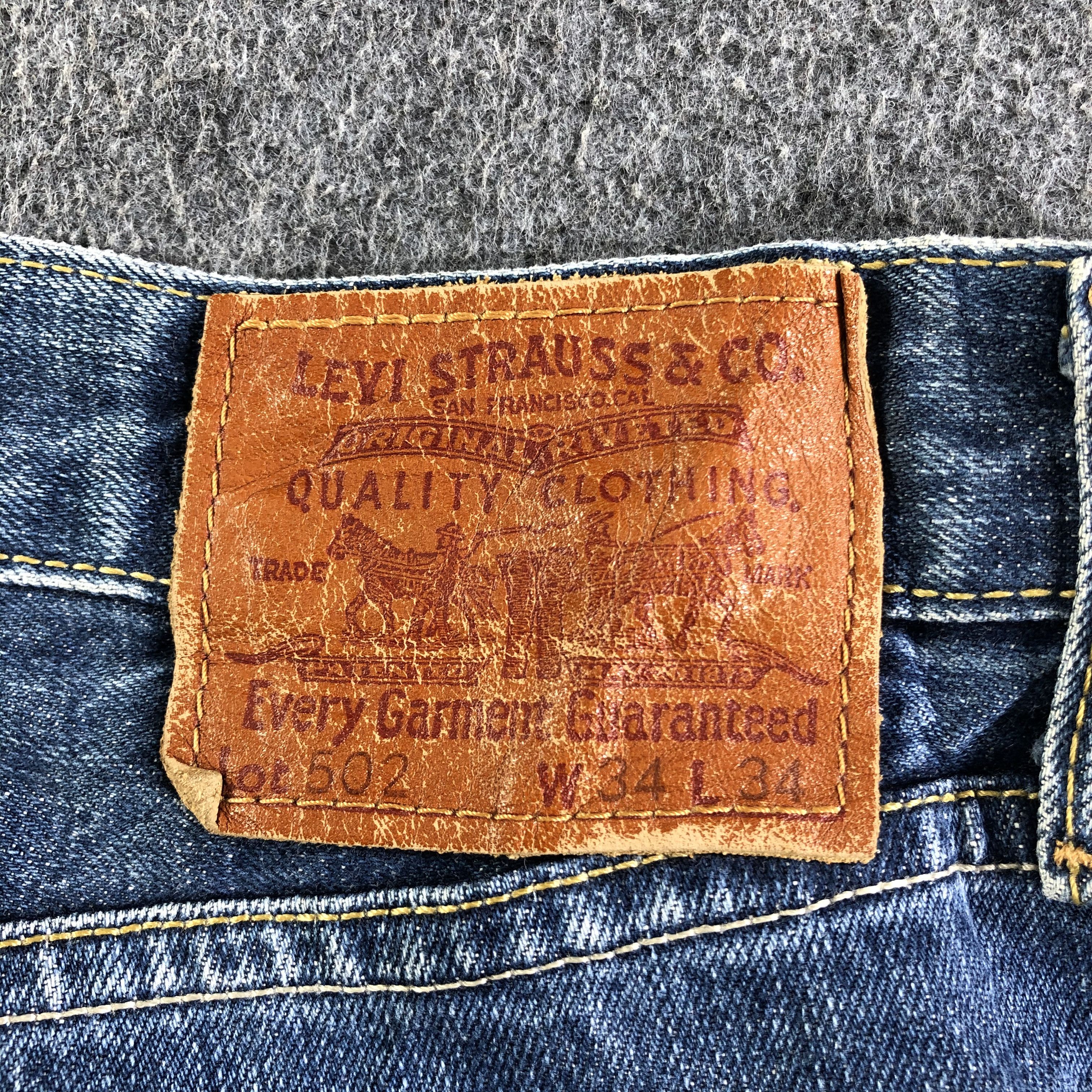 Levi's Vintage Blue Wash Levis 502 Jeans-J3970 Size US 35 - 5 Thumbnail