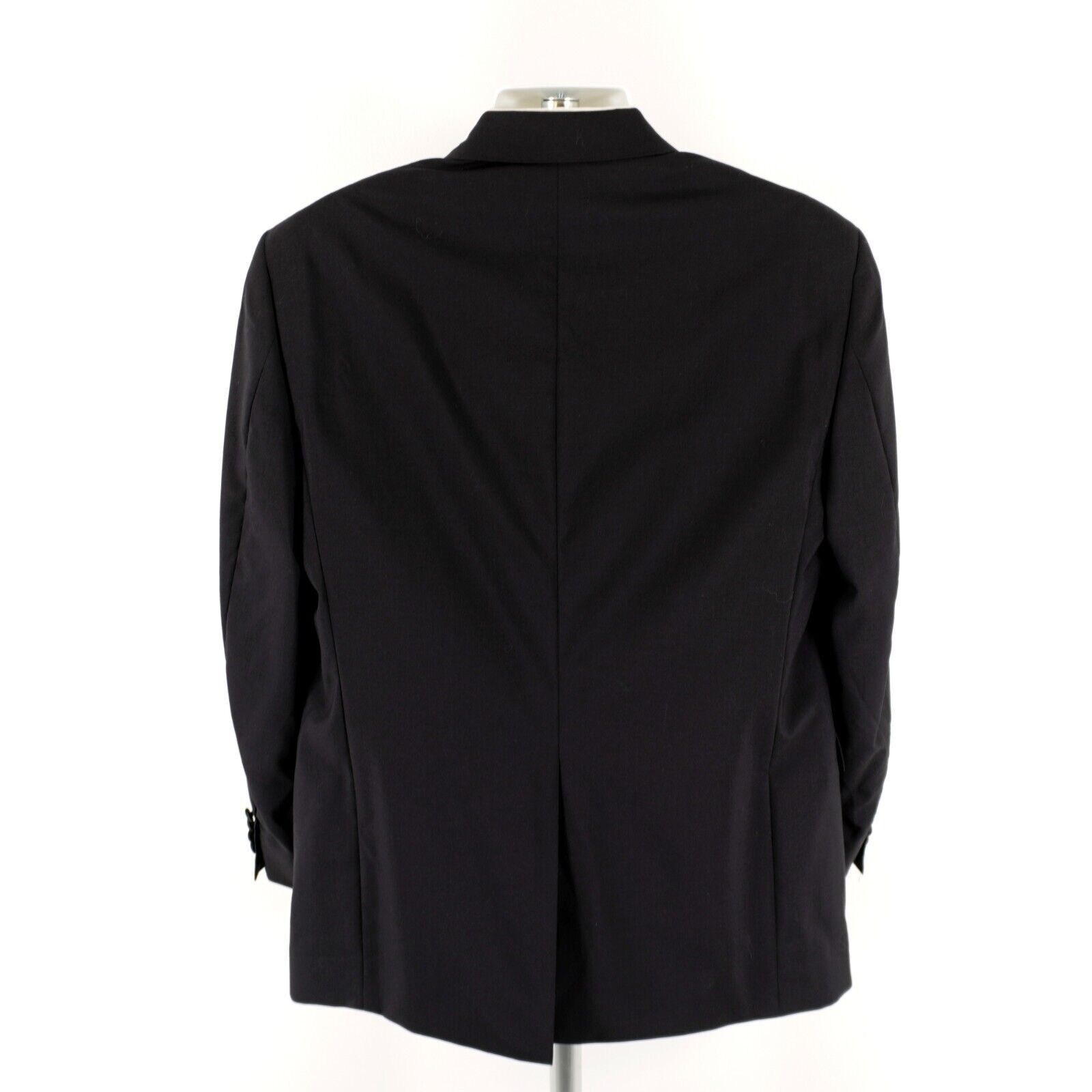 Stafford Stafford Essentials Black Wool 1 Felt Button Tuxedo Jacket 4 Size 40L - 7 Thumbnail