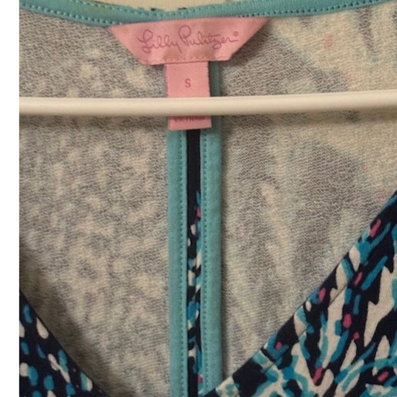 Lilly Pulitzer Lilly Pulitzer Clarke French Terry Mini Dress in Good Reef S Size S / US 4 / IT 40 - 4 Thumbnail