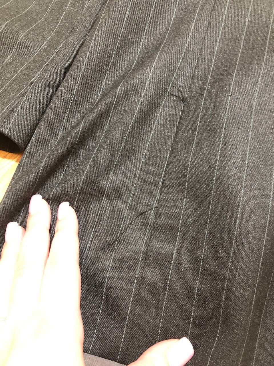 Yves Saint Laurent Vintage Yves Saint Laurent Striped Blazer Classic Size 52R - 14 Thumbnail