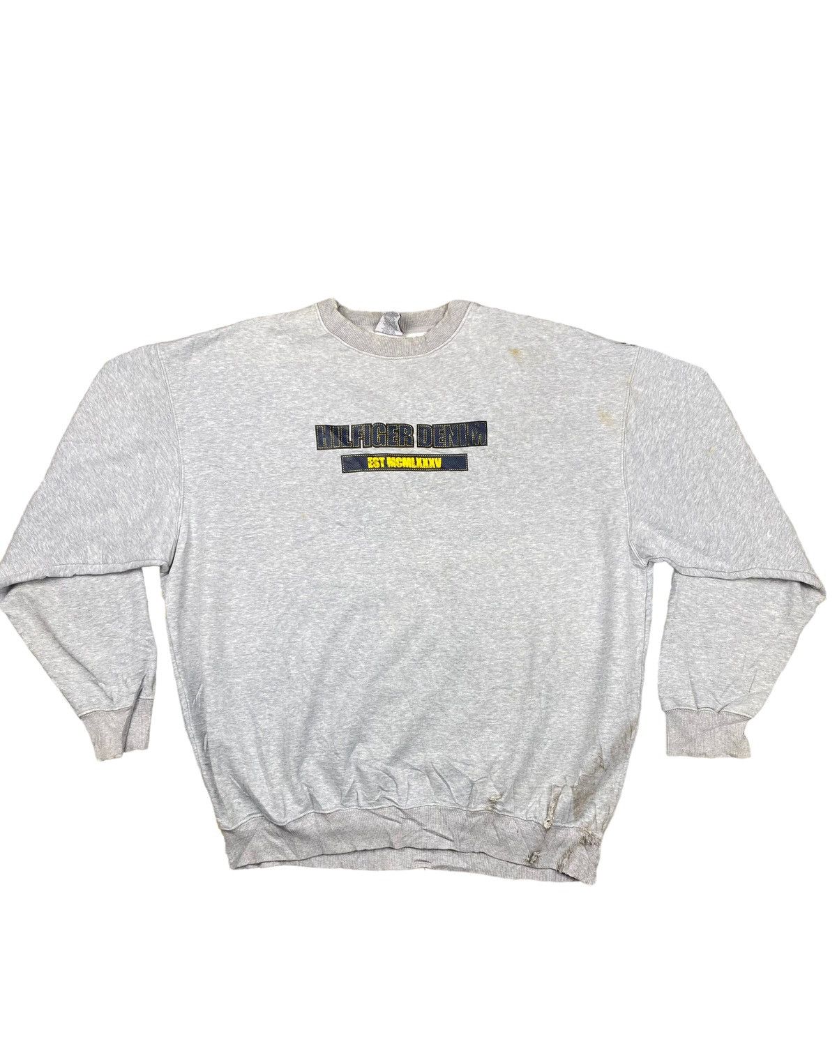 image of Tommy Hilfiger x Tommy Jeans Vintage Tommy Grey Sweatshirt, Men's (Size 2XL)