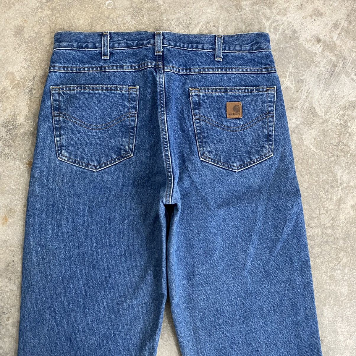 Carhartt VTG Carhartt Blanket Lined Relaxed Fit Denim Jeans Size US 34 / EU 50 - 20 Thumbnail