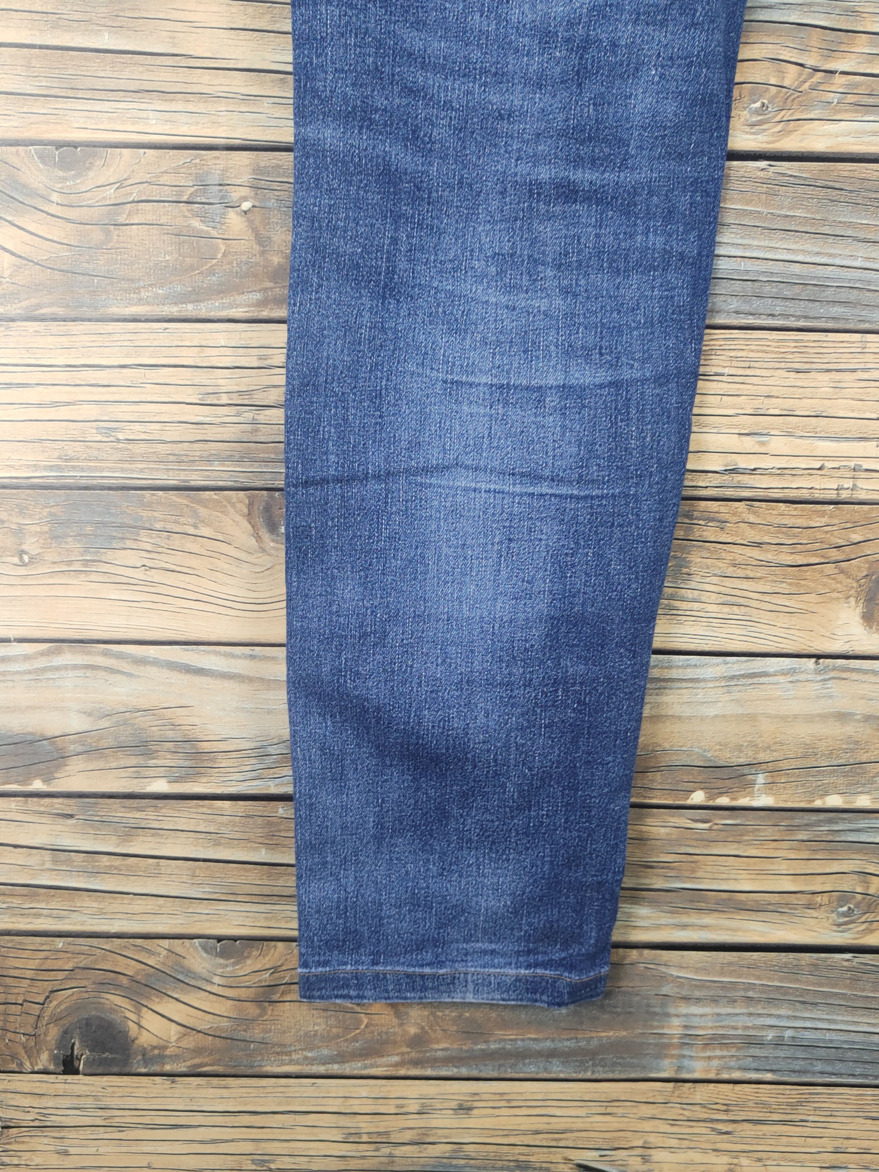Japanese Brand Uniqlo Dark Blue Distressed Ripped Skinny Jeans #W1610 Size US 34 / EU 50 - 9 Thumbnail