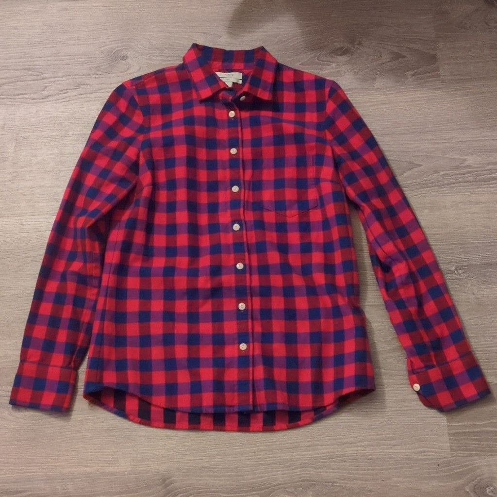 J.Crew J.Crew Boy Fit Plaid Button Down Long Sleeve Top Size 2 Size XS / US 0-2 / IT 36-38 - 4 Thumbnail