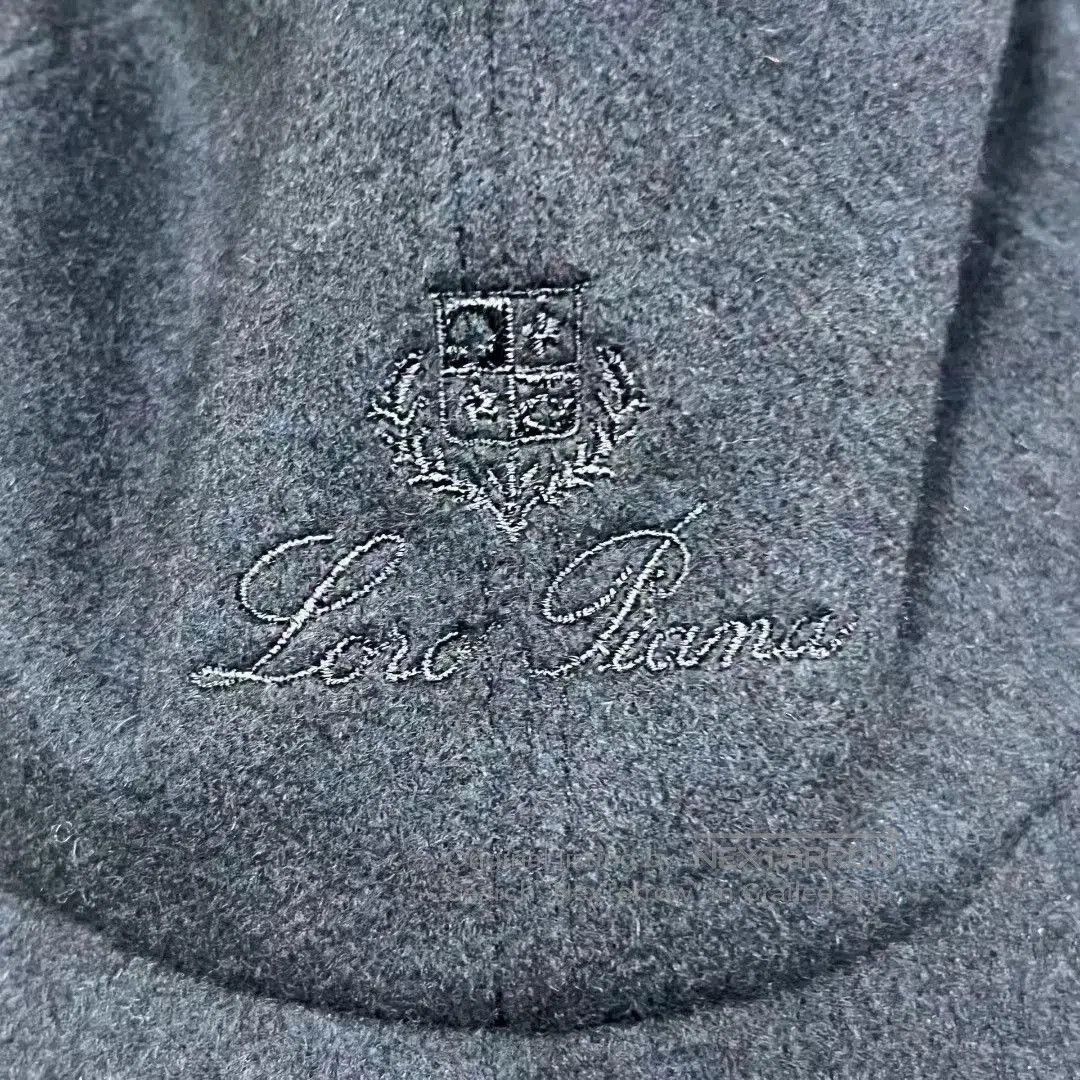 Loro Piana Loro Piana Navy Blue Cap with Embroidery. Size ONE SIZE - 3 Thumbnail