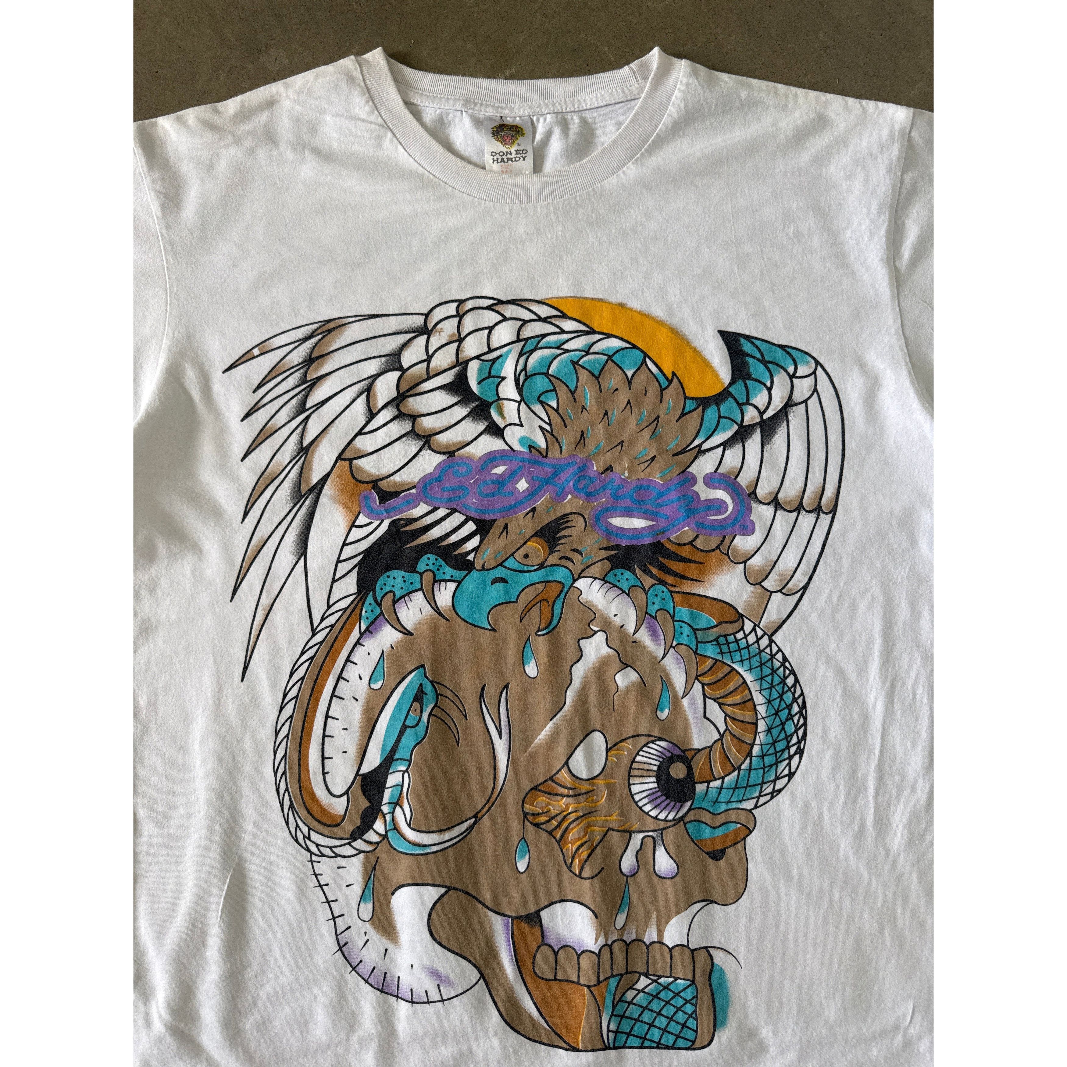 Ed Hardy Y2K Ed Hardy Skull Snake Eagle Tee Size US XL / EU 56 / 4 - 2 Thumbnail