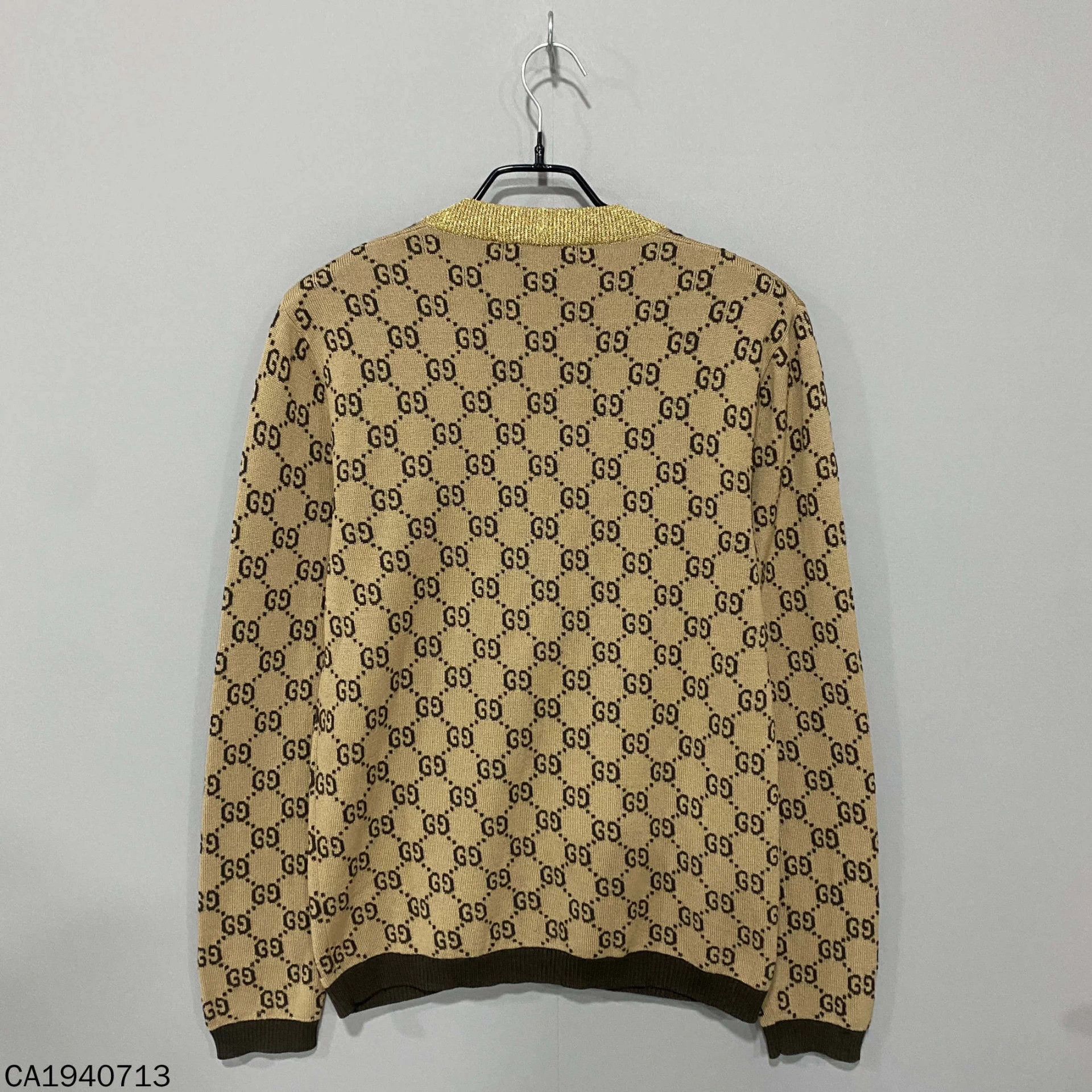 Gucci GUCCI gold thread all over print cardigan S Size S / US 4 / IT 40 - 3 Thumbnail