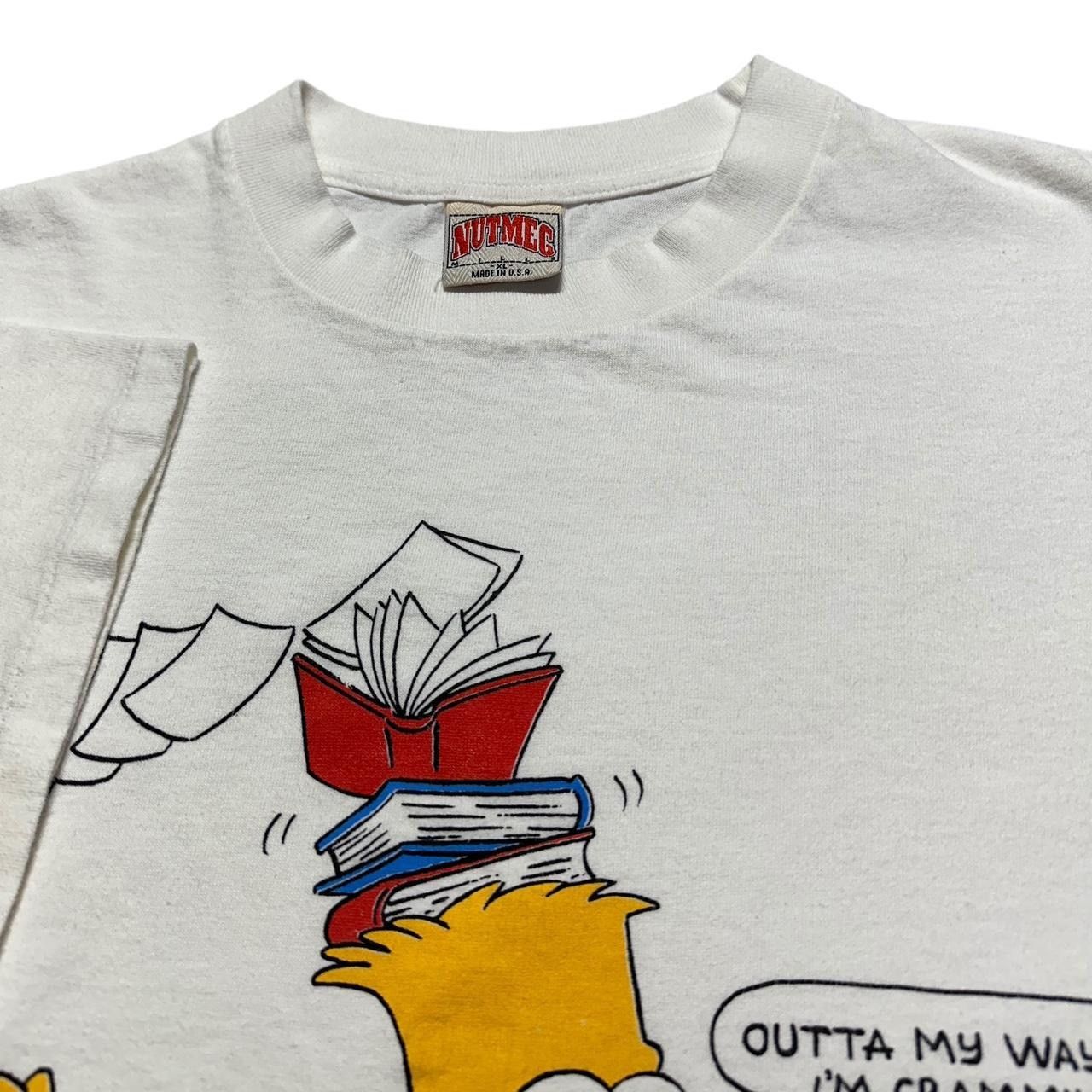 NCAA × Nutmeg × Vintage Vintage Slippery Rock University Bart Simpson T-Shirt Size US XL / EU 56 / 4 - 4 Thumbnail