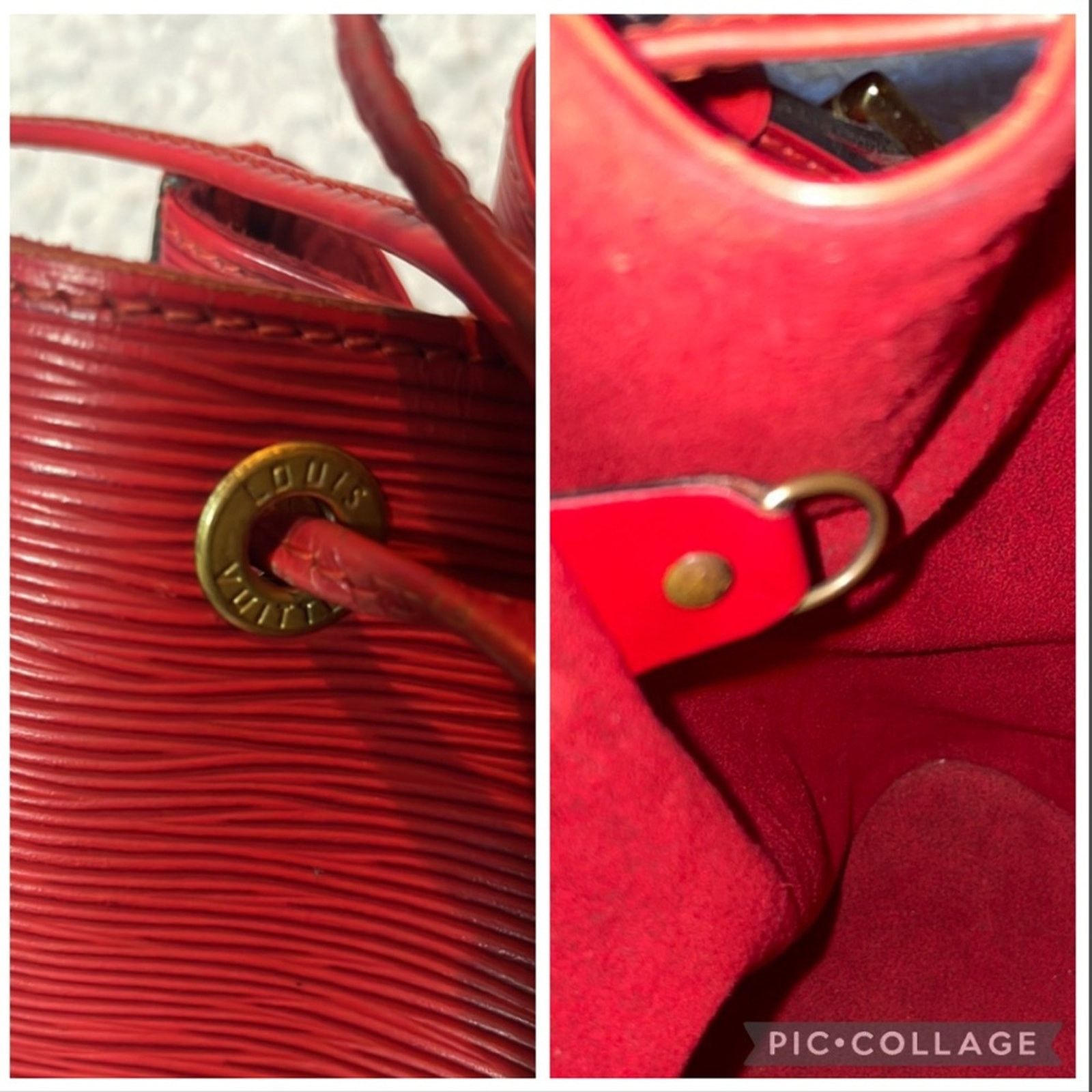 Louis Vuitton Louis Vuitton Petite Noe Red Epi Bucket Bag Size ONE SIZE - 13 Thumbnail