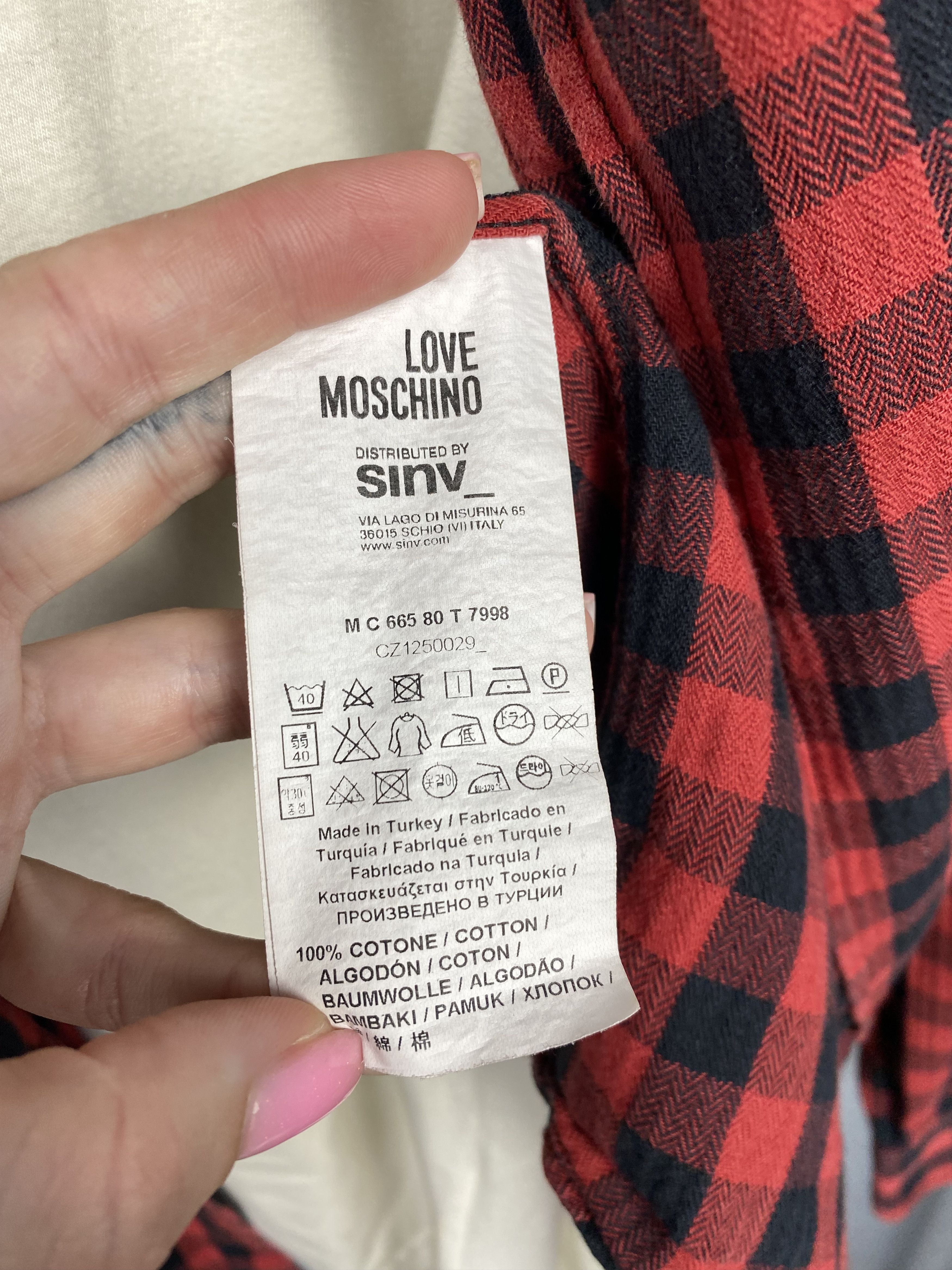 Flannel Love Moschino Vintage Mens Flannel Shirt Y2K Size US M / EU 48-50 / 2 - 5 Thumbnail