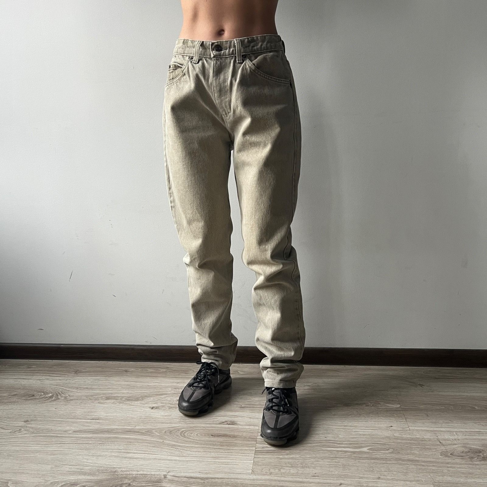 Levi's Levi’s 550 Vintage USA Made Custom Beige Khaki Jeans 9611AC Size 28" / US 6 / IT 42 - 2 Thumbnail