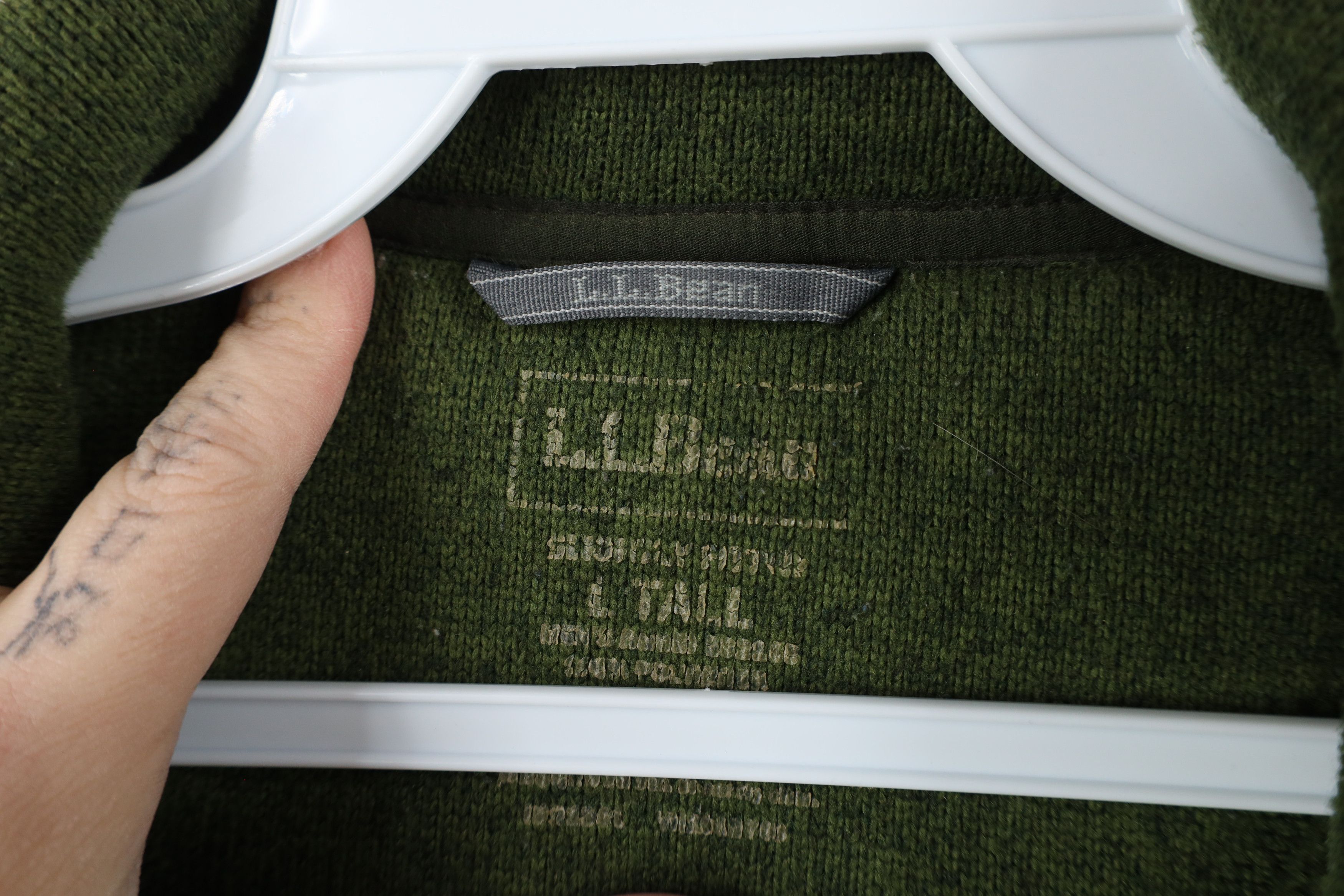 L.L. Bean × Vintage Vintage LL Bean Fleece Knit Full Zip Sweater Jacket Swacket Size US L / EU 52-54 / 3 - 8 Thumbnail