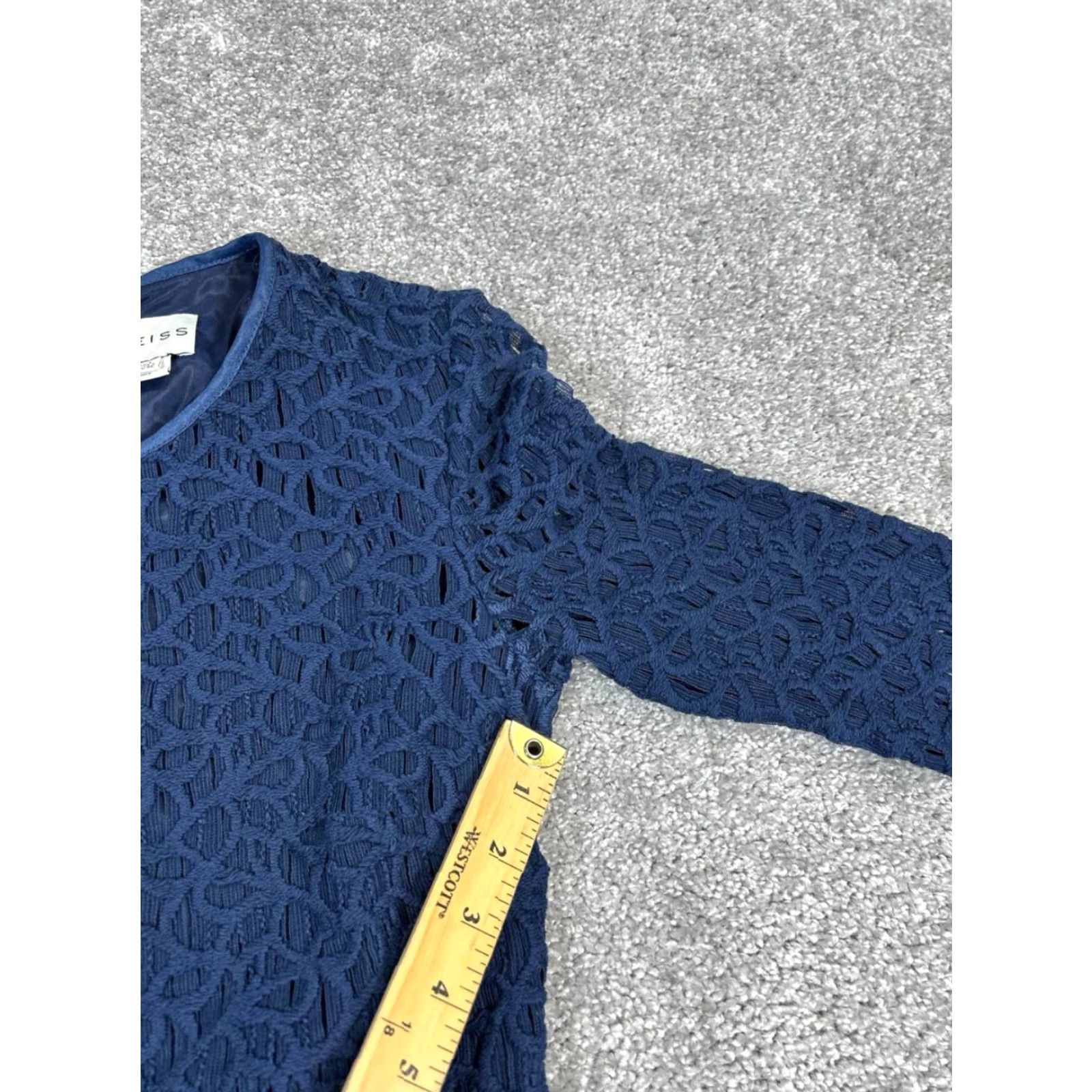 Reiss REISS Dress Shirt Women's 4 Blue Cotton Knit Bodycon Short Sleeve 4 Size 4 Blue Bodycon Womens 90s? Size S / US 4 / IT 40 - 6 Thumbnail