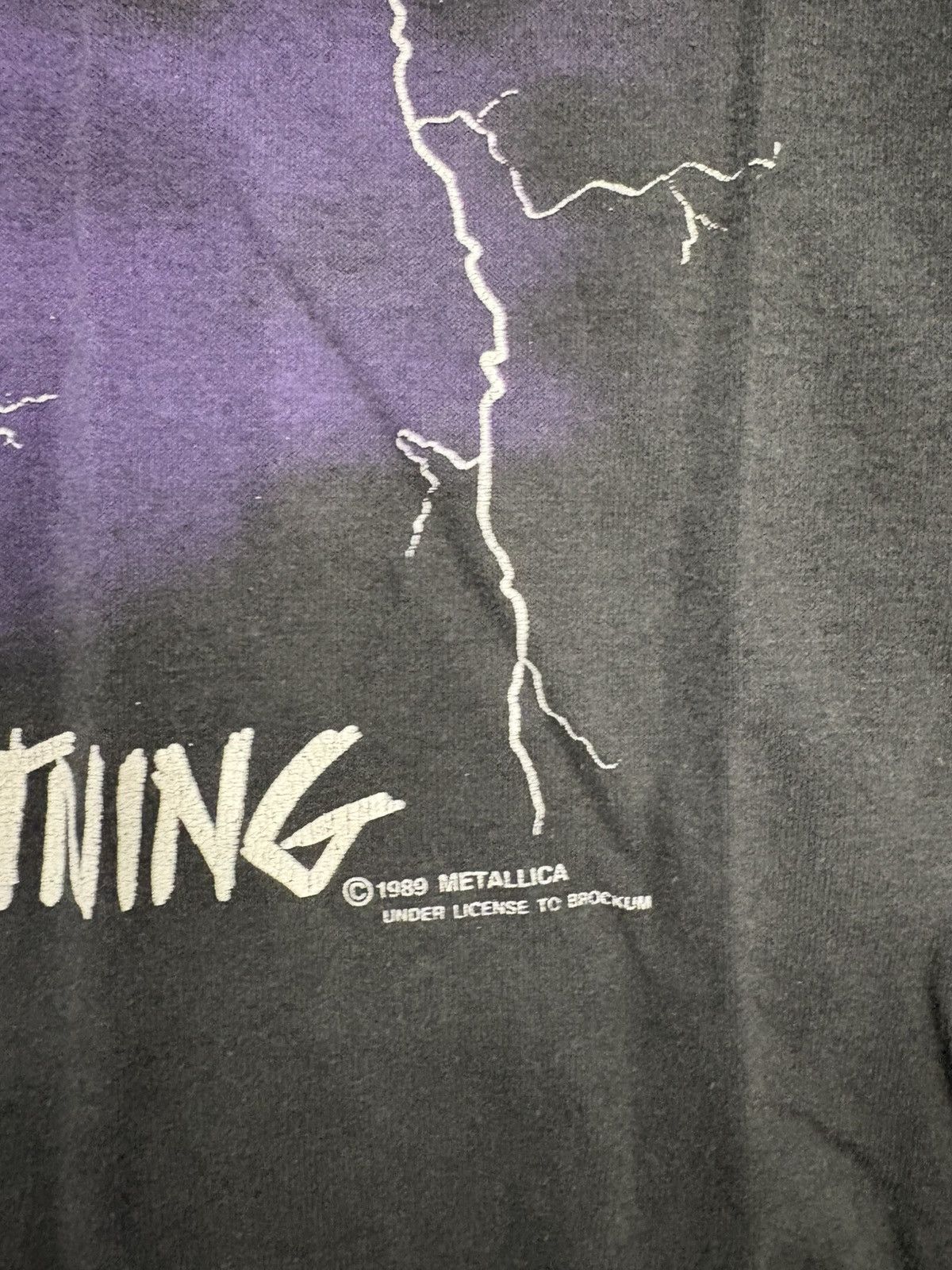 Metallica Vintage 1989 Metallica Ride The Lighting Black 50/50 Tag Size US L / EU 52-54 / 3 - 2 Thumbnail