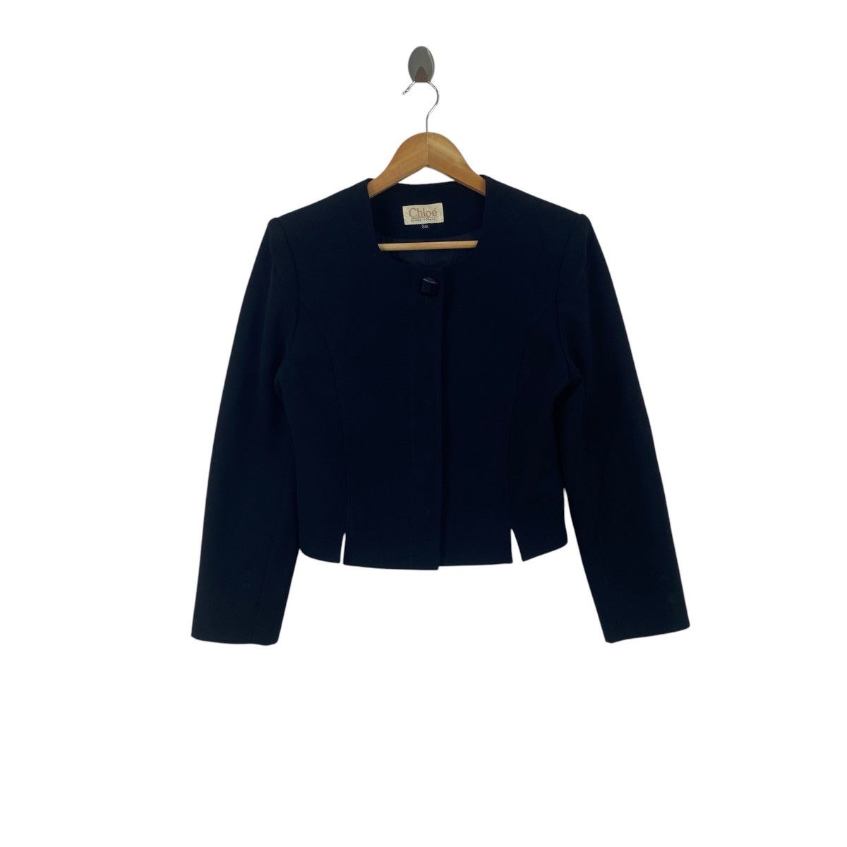 Chloe Vintage CHLOE FORMAL Cropped Blazer Jacket Minimalist Size S / US 4 / IT 40 - 1 Thumbnail