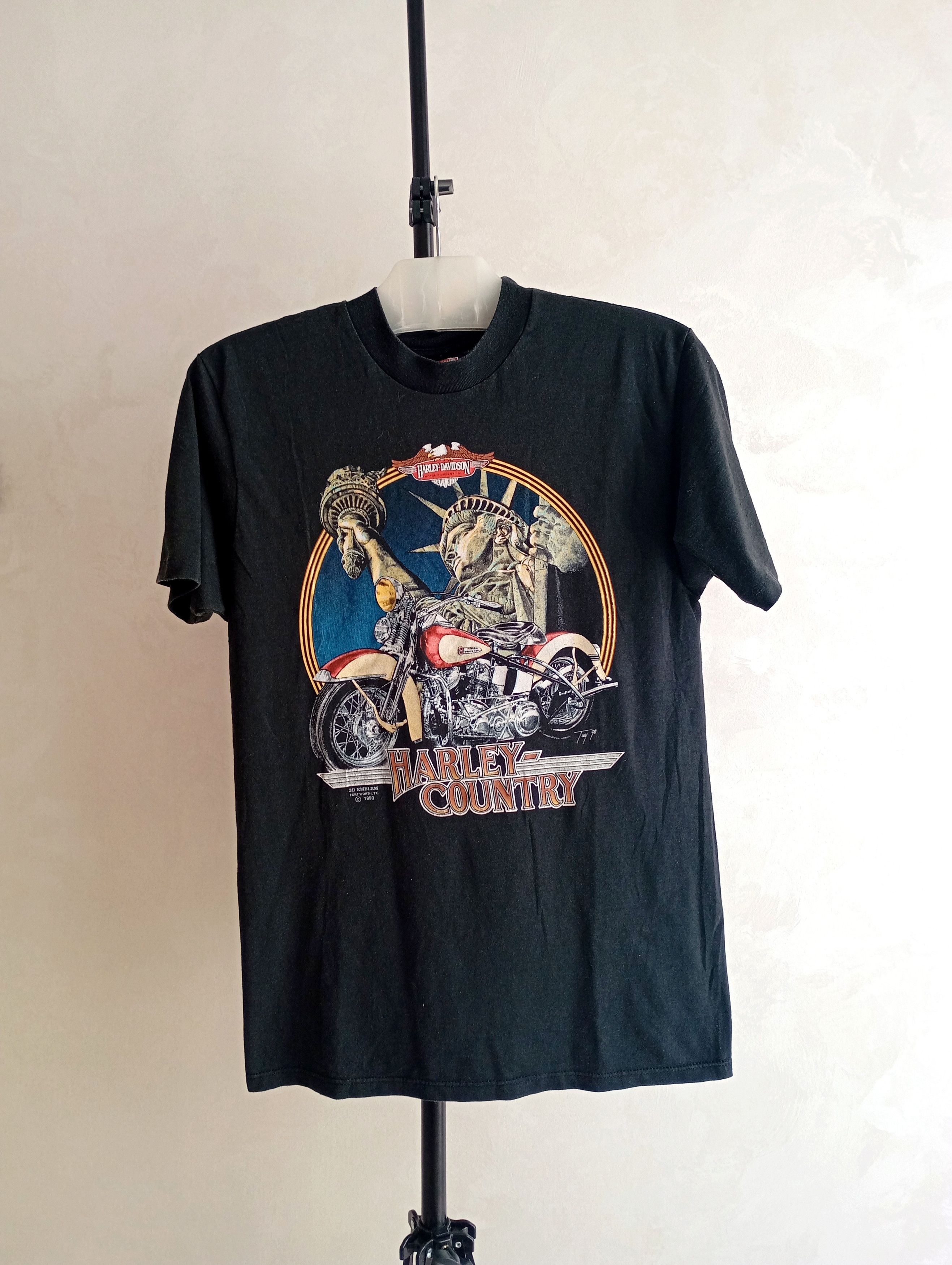 Harley Davidson × Made In Usa × Vintage 1990 3D Emblem Harly 