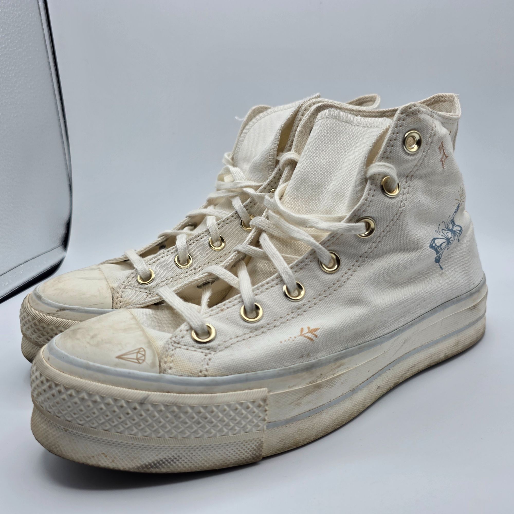 Converse Converse Chuck Taylor All Star Lift Hi Tiny Tattoos Womens S Size US 10 / IT 40 - 4 Thumbnail
