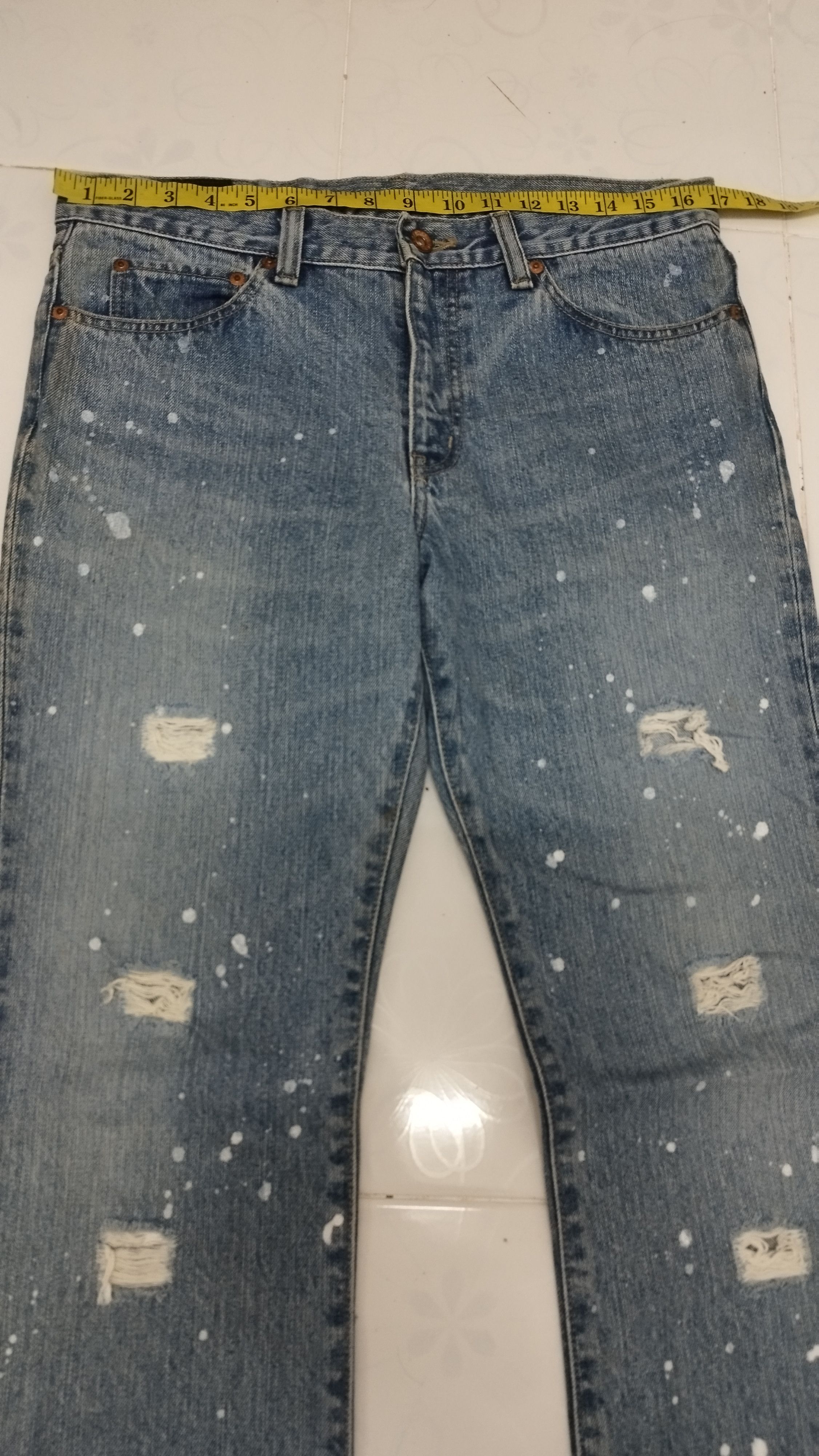Hysteric Glamour × Le Grande Bleu (L.G.B.) × Takeo Kikuchi Takeo kikuchi distrssed original production Size US 33 - 2 Thumbnail