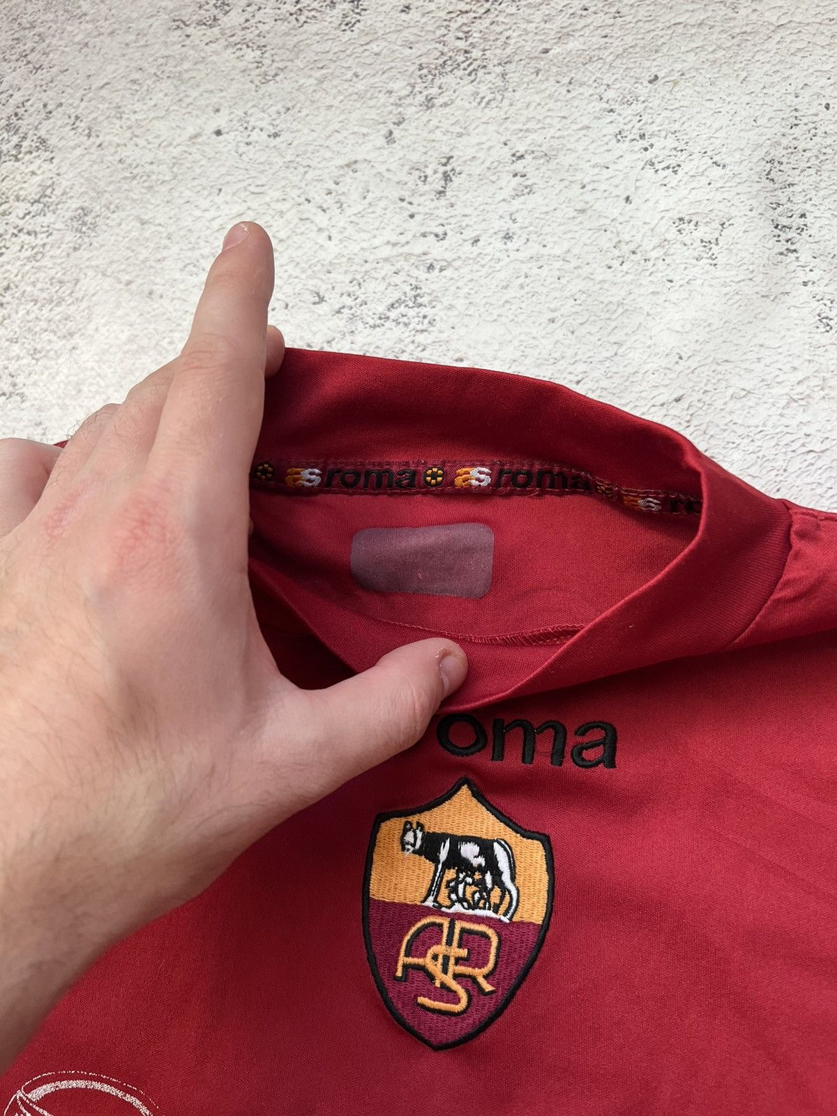 Vintage #10 TOTTI🔥 Jersey Retro AS ROMA 90s Football Soccer Size US S / EU 44-46 / 1 - 3 Thumbnail