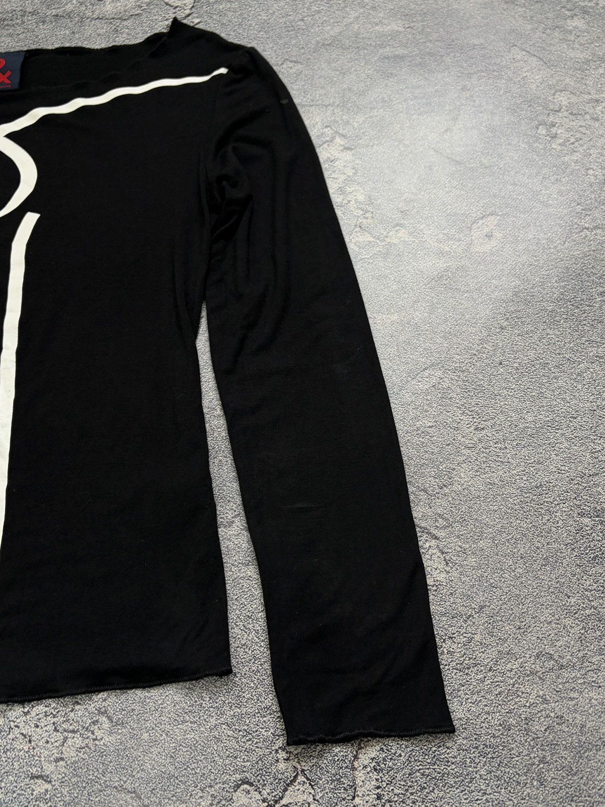 Dolce & Gabbana Vtg Dolce & Gabbana Graphic Print Long Sleeve Top Black L Size L / US 10 / IT 46 - 10 Thumbnail