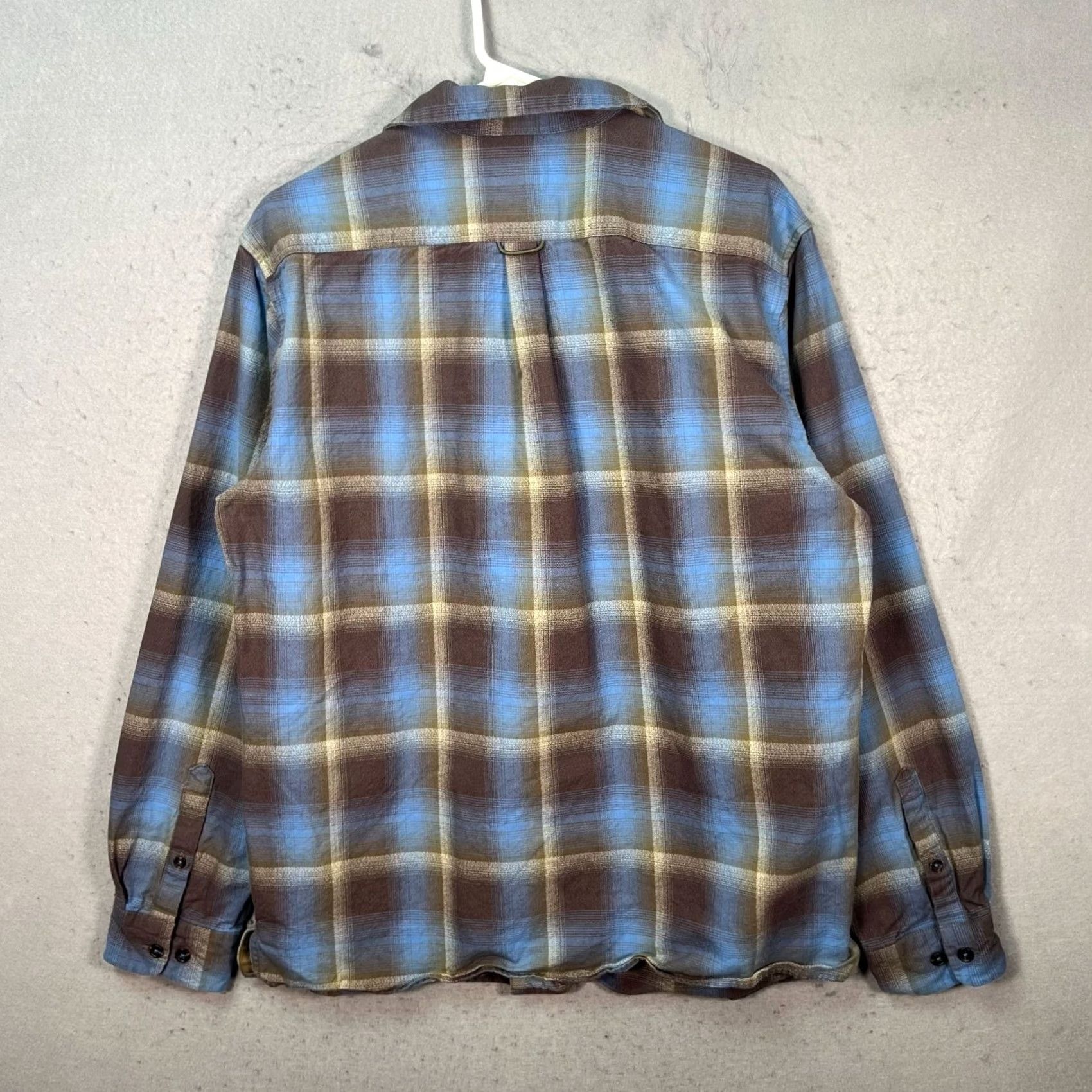 The Territory Ahead The Territory Ahead Mens Shirt Plaid Button-Up Brown Blue Cotton M Long Sleeve Casual Vintage: No Size US M / EU 48-50 / 2 - 2 Thumbnail