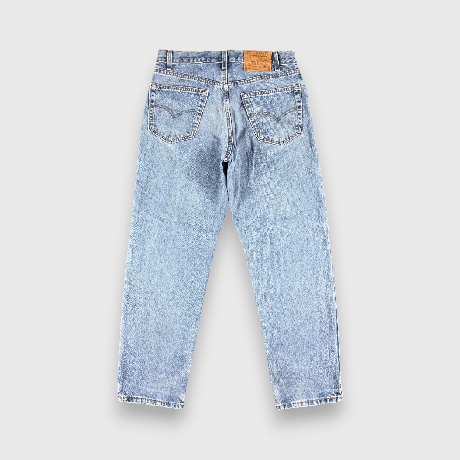 Levi's 90s Vintage Blue Wash Levis 550 Jeans-J2390 Size US 33 - 2 Thumbnail