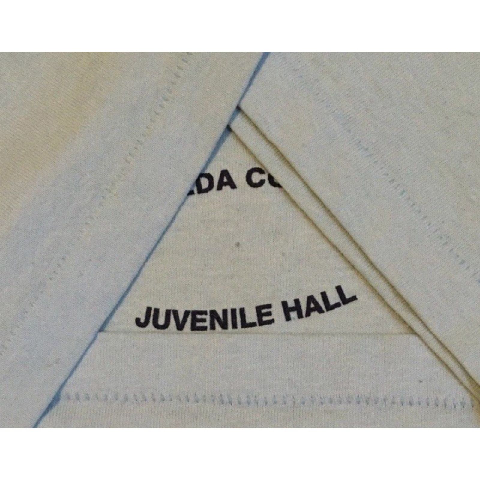 Vintage VINTAGE Alameda County Juvenile Hall Inmate Shirt 3XL Blue Distressed 90s Grunge Prison USA Mens T-Shirt Size US XXL / EU 58 / 5 - 3 Thumbnail