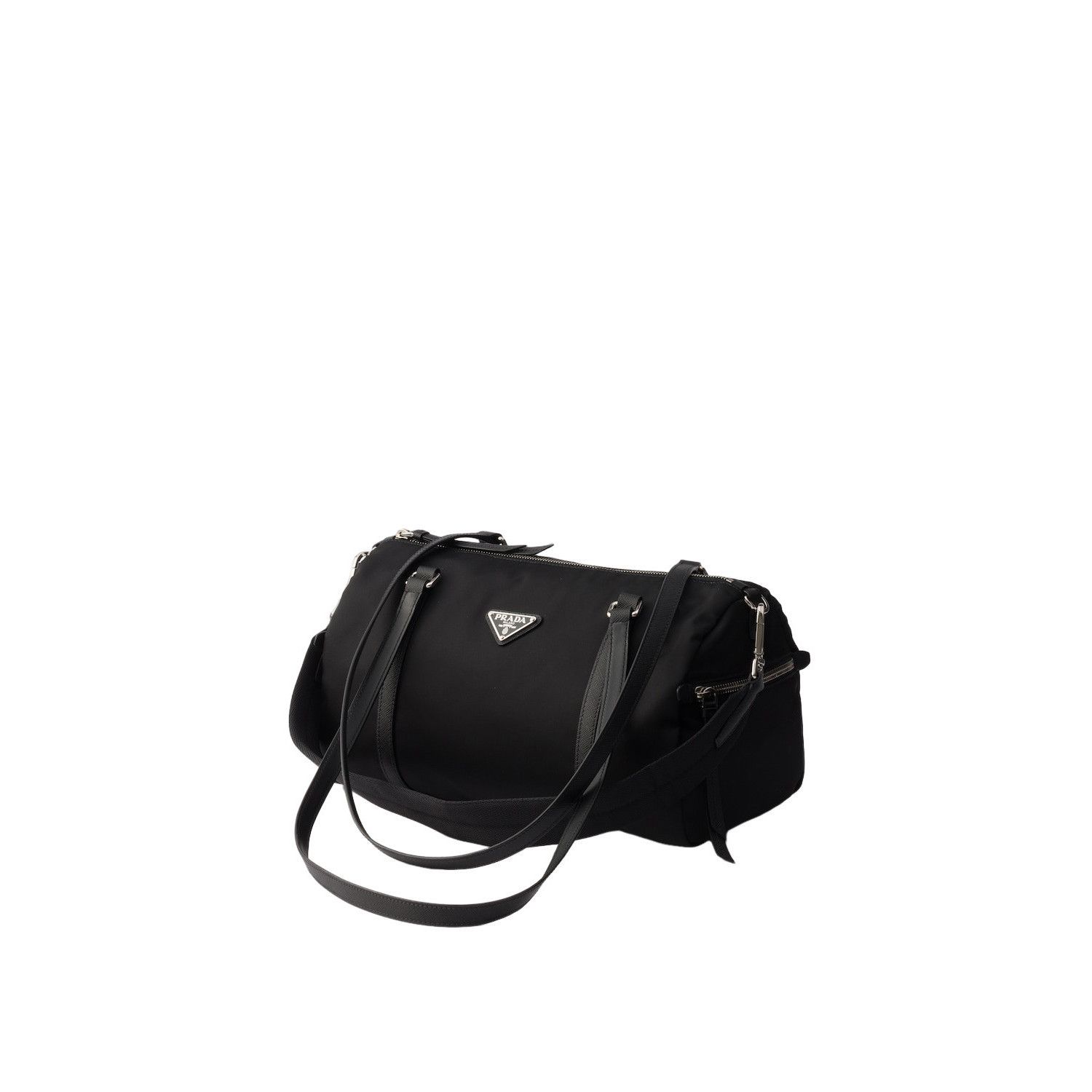 Prada PRADA $2500 Black Large Re-Nylon and Saffiano leather duffel Size ONE SIZE - 2 Thumbnail