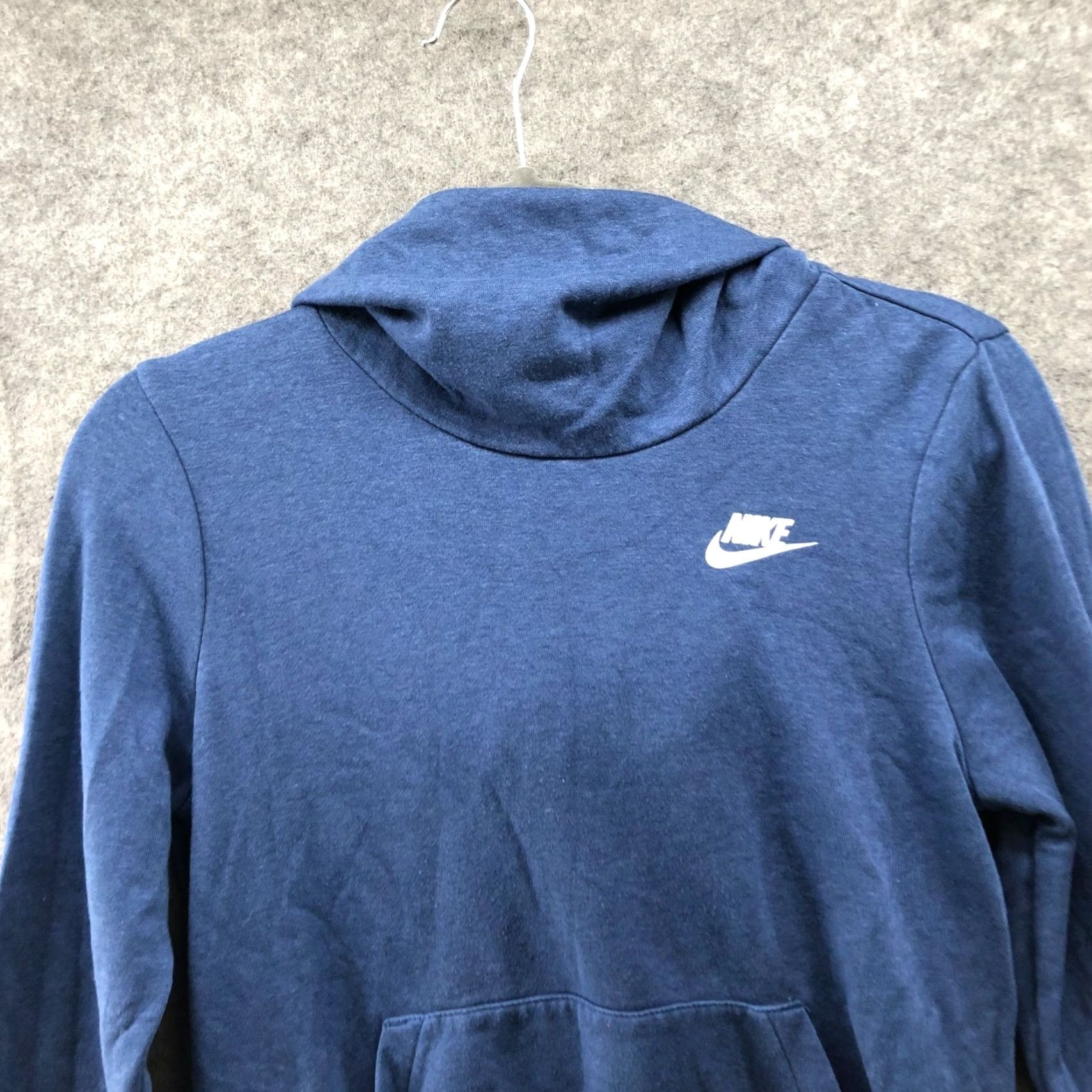 Nike Nike Women's XS Blue Funnel Neck Hoodie Pullover Lightweight Fleece Sweatshirt Activewear Size XS / US 0-2 / IT 36-38 - 3 Thumbnail