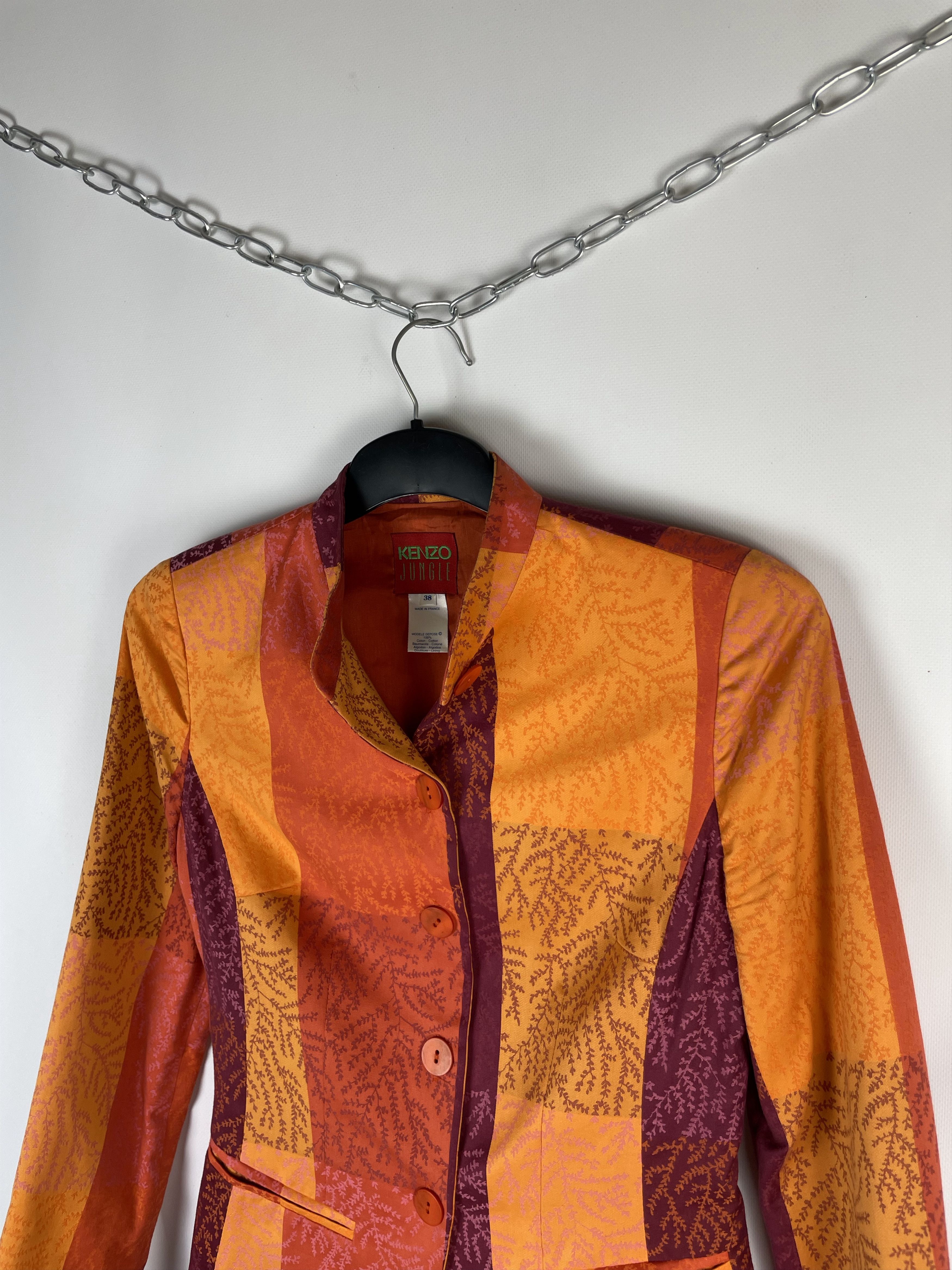 Japanese Brand Kenzo Jungle Blazer Jacket Size S / US 4 / IT 40 - 6 Thumbnail