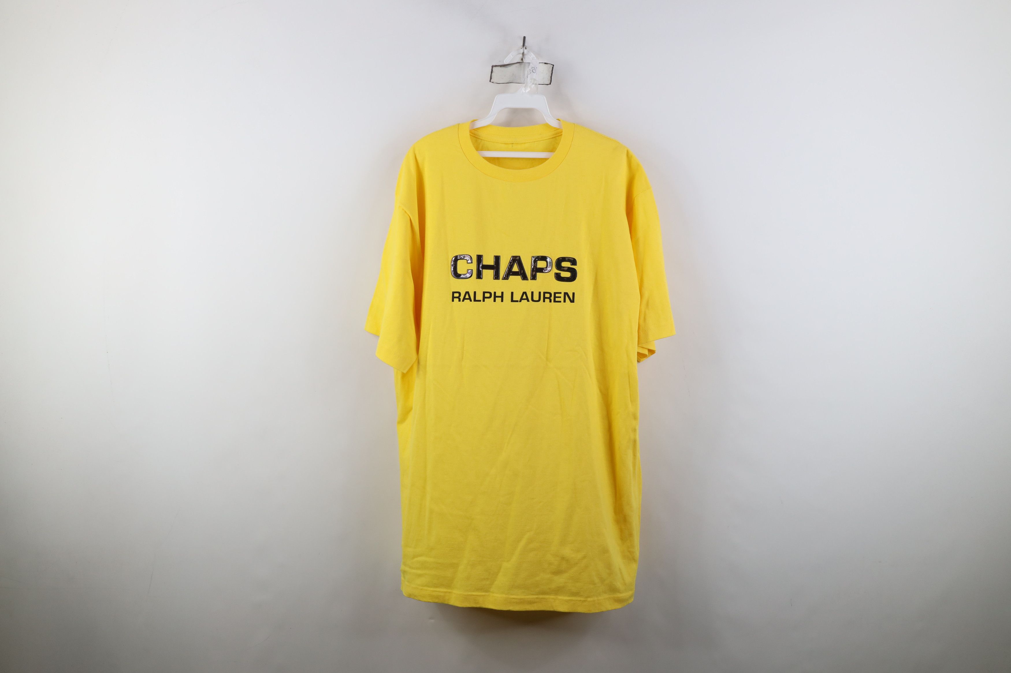 Ralph Lauren Vintage 90s Chaps Ralph Lauren Spell Out Chromatic T-Shirt Size US XL / EU 56 / 4 - 1 Thumbnail