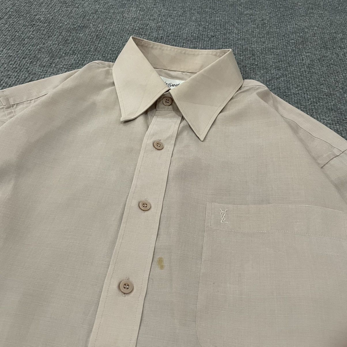Yves Saint Laurent Yves Saint Lauret Button Up Formal Shirt Size US XXL / EU 58 / 5 - 3 Thumbnail