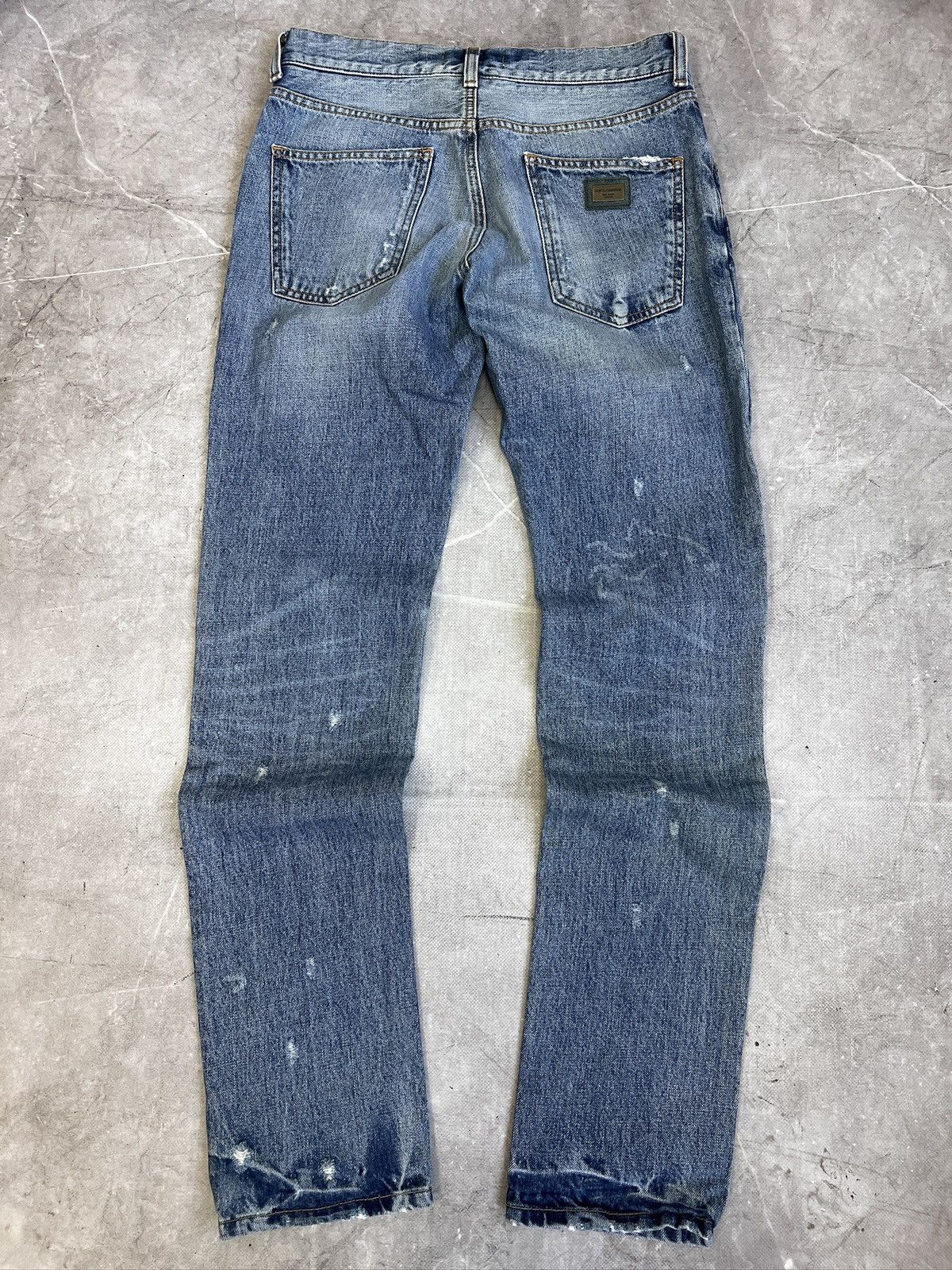 Dolce & Gabbana Dolce Gabbana Denim Slim Jeans Distressed Y2K Size US 30 / EU 46 - 1 Thumbnail