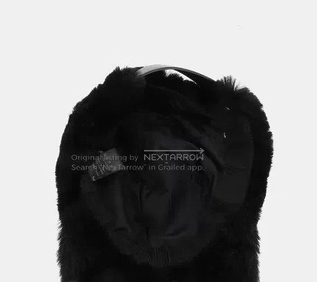 Givenchy Givenchy Black Fur Trimmed Baseball Cap Size ONE SIZE - 3 Thumbnail